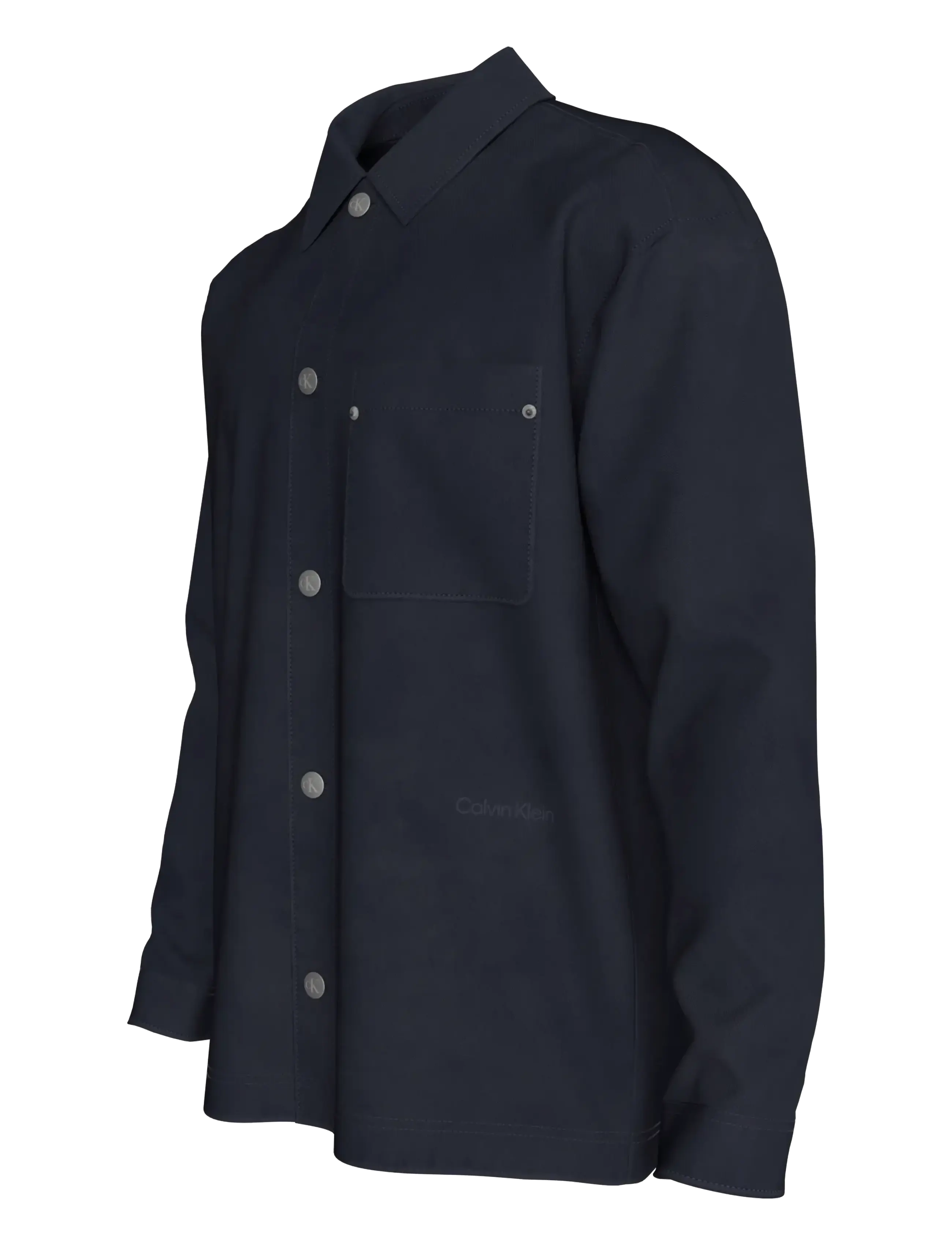 Calvin Klein - LS VISCOSE BLEND WORKWEAR CHORE - casual skjortor - dark sapphire - 3