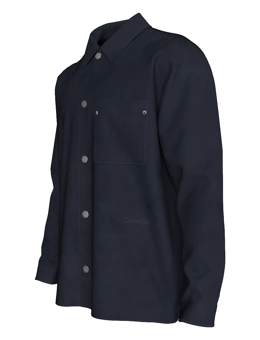 Calvin Klein - LS VISCOSE BLEND WORKWEAR CHORE - casual skjortor - dark sapphire - 3