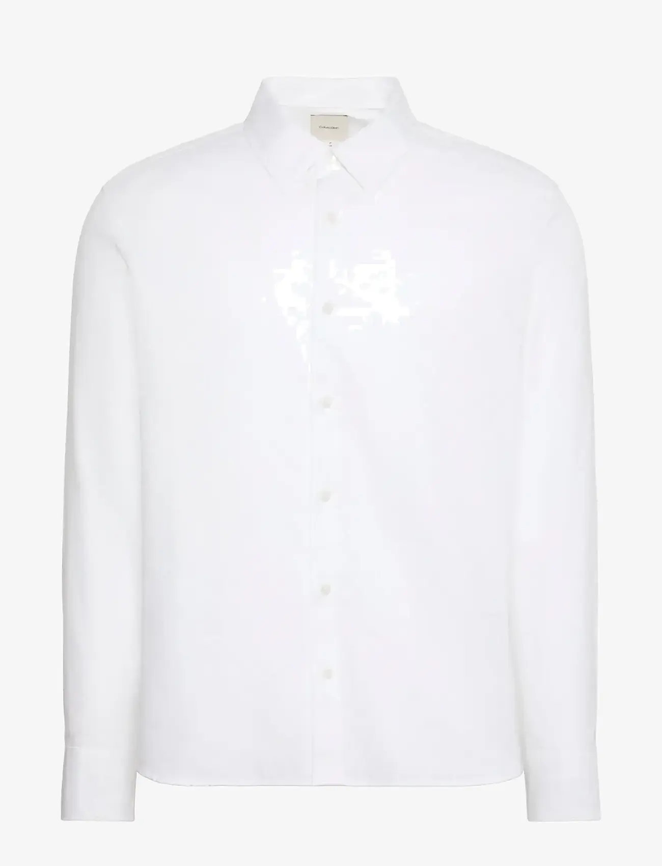 Calvin Klein - LS AOP JACQUARD EASY SHIRT - casual skjorter - brilliant white - 1