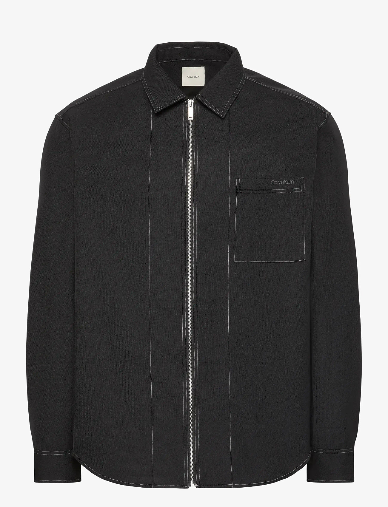 Calvin Klein - LS GABARDINE RLXED OVERSHIRT - shop efter anledning - black - 1
