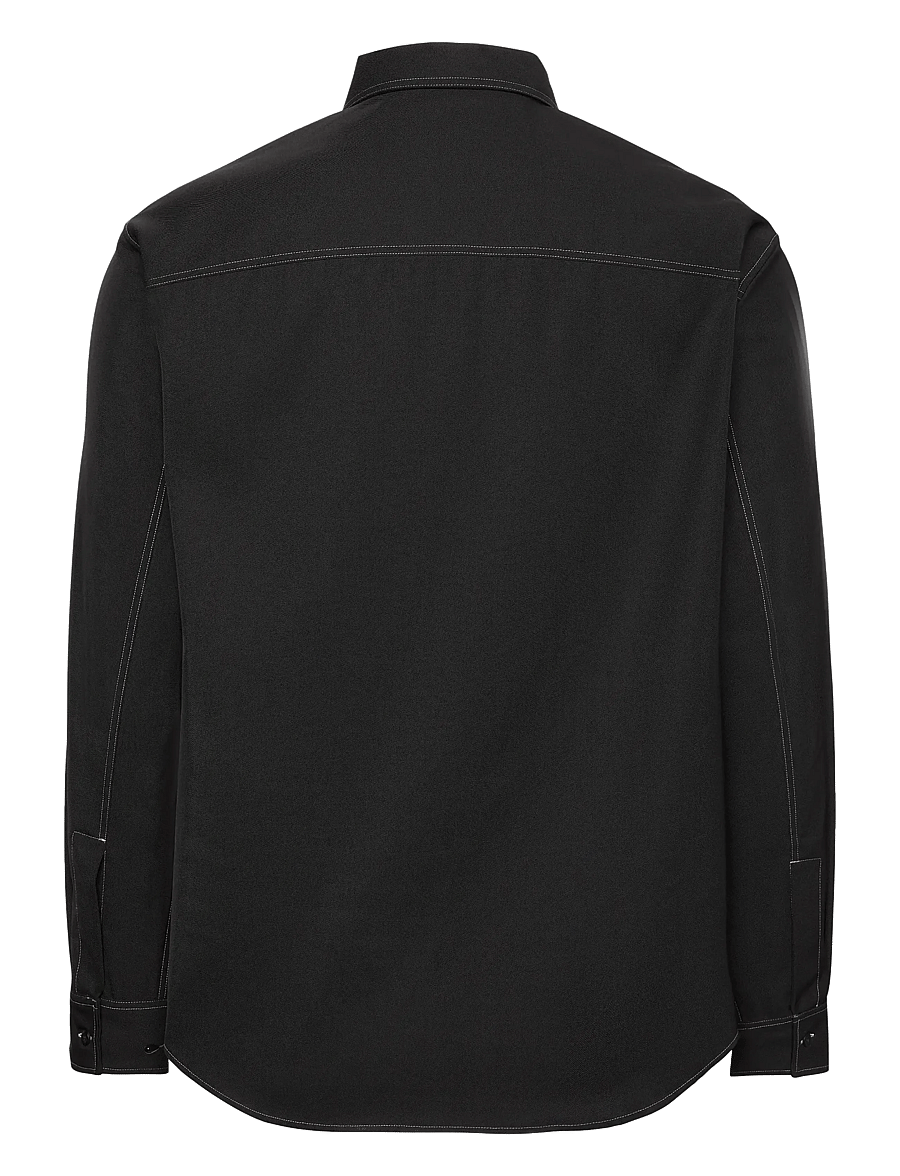 Calvin Klein - LS GABARDINE RLXED OVERSHIRT - shoppa efter tillfälle - black - 2