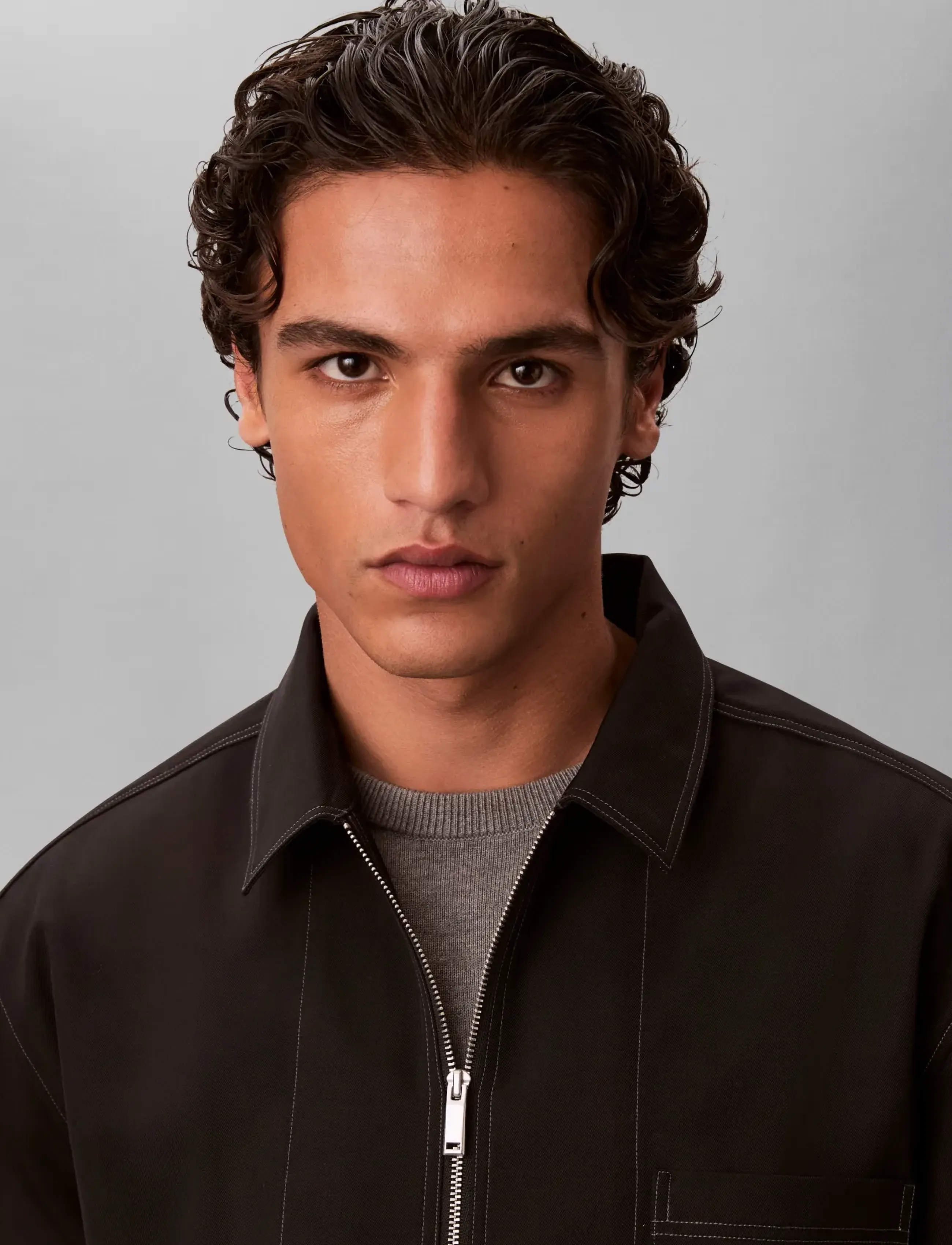 Calvin Klein - LS GABARDINE RLXED OVERSHIRT - nach anlass kaufen - black - 5