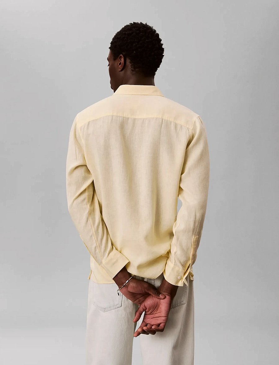 Calvin Klein - LS SOLID LINEN CLASSIC SHIRT - leinenhemden - anise flower - 2
