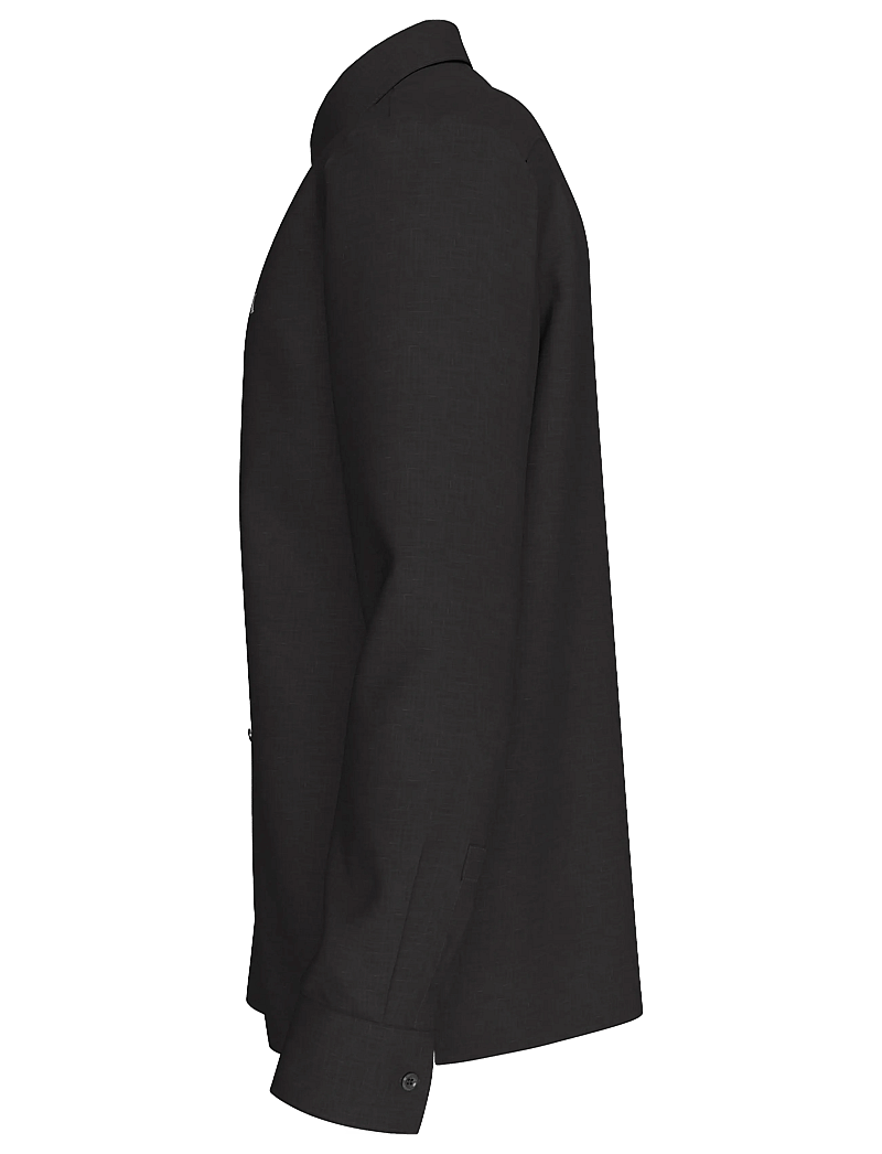 Calvin Klein - LS SOLID LINEN CLASSIC SHIRT - linased särgid - black - 3