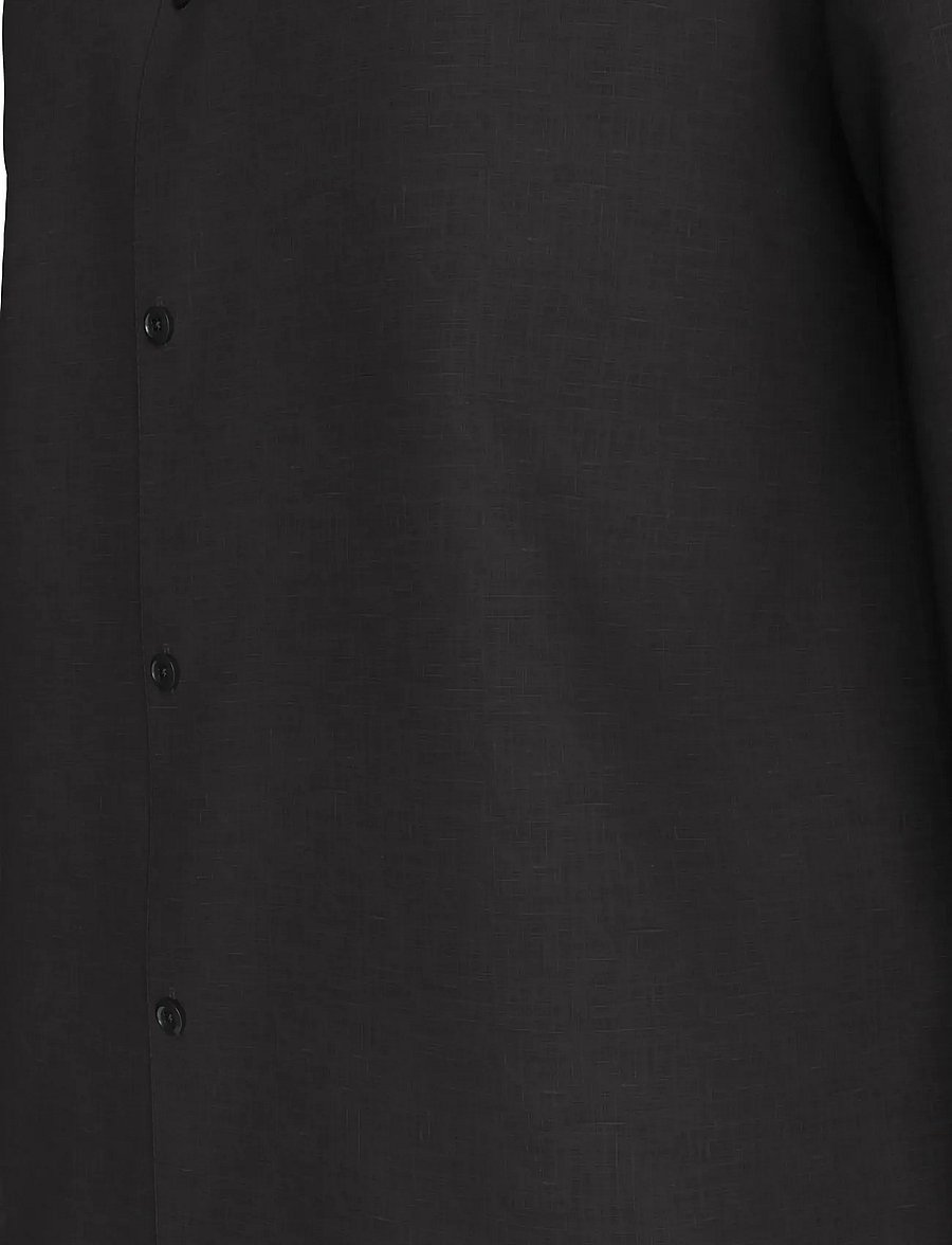 Calvin Klein - LS SOLID LINEN CLASSIC SHIRT - leinenhemden - black - 4