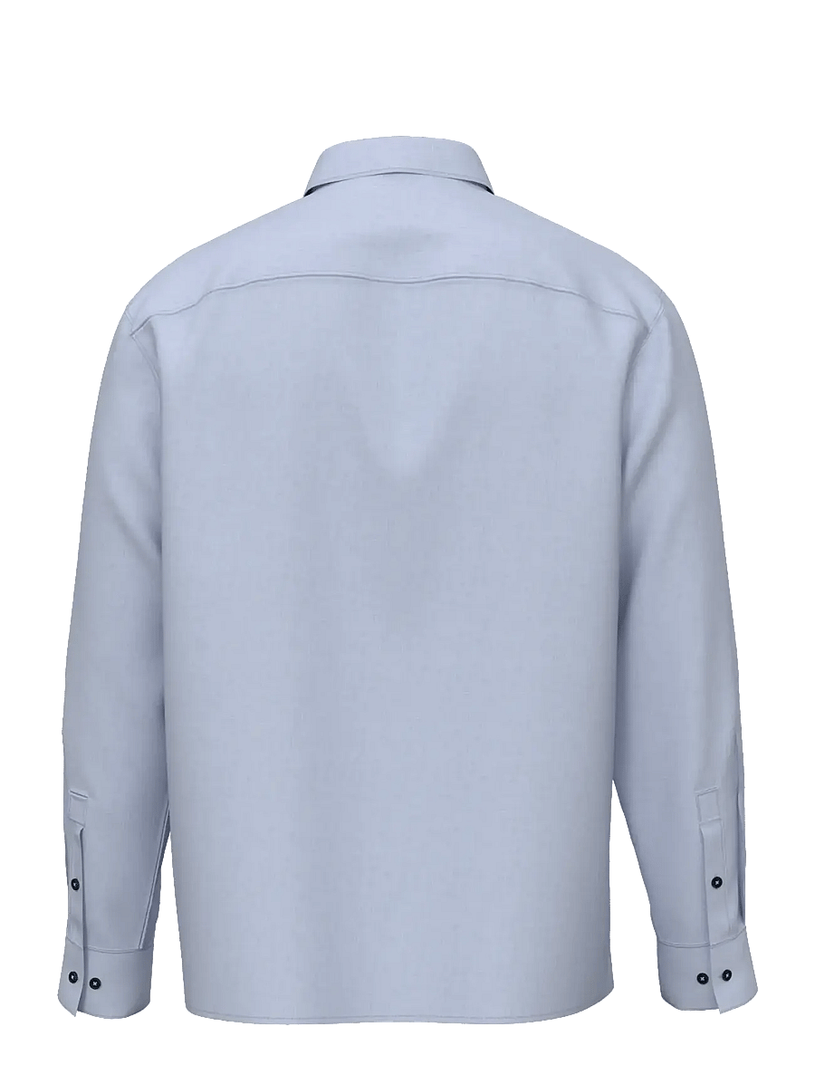 Calvin Klein - LS SOLID LINEN CLASSIC SHIRT - linneskjortor - heavenly iris - 1