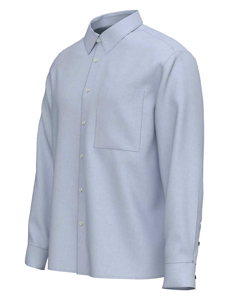 Calvin Klein - LS SOLID LINEN CLASSIC SHIRT - linneskjortor - heavenly iris - 2