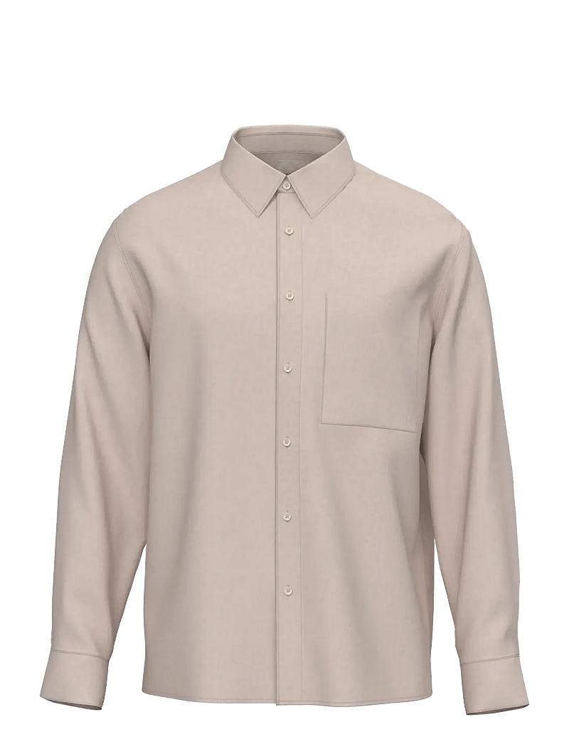 Calvin Klein - LS SOLID LINEN CLASSIC SHIRT - leinenhemden - prairie peach - 1
