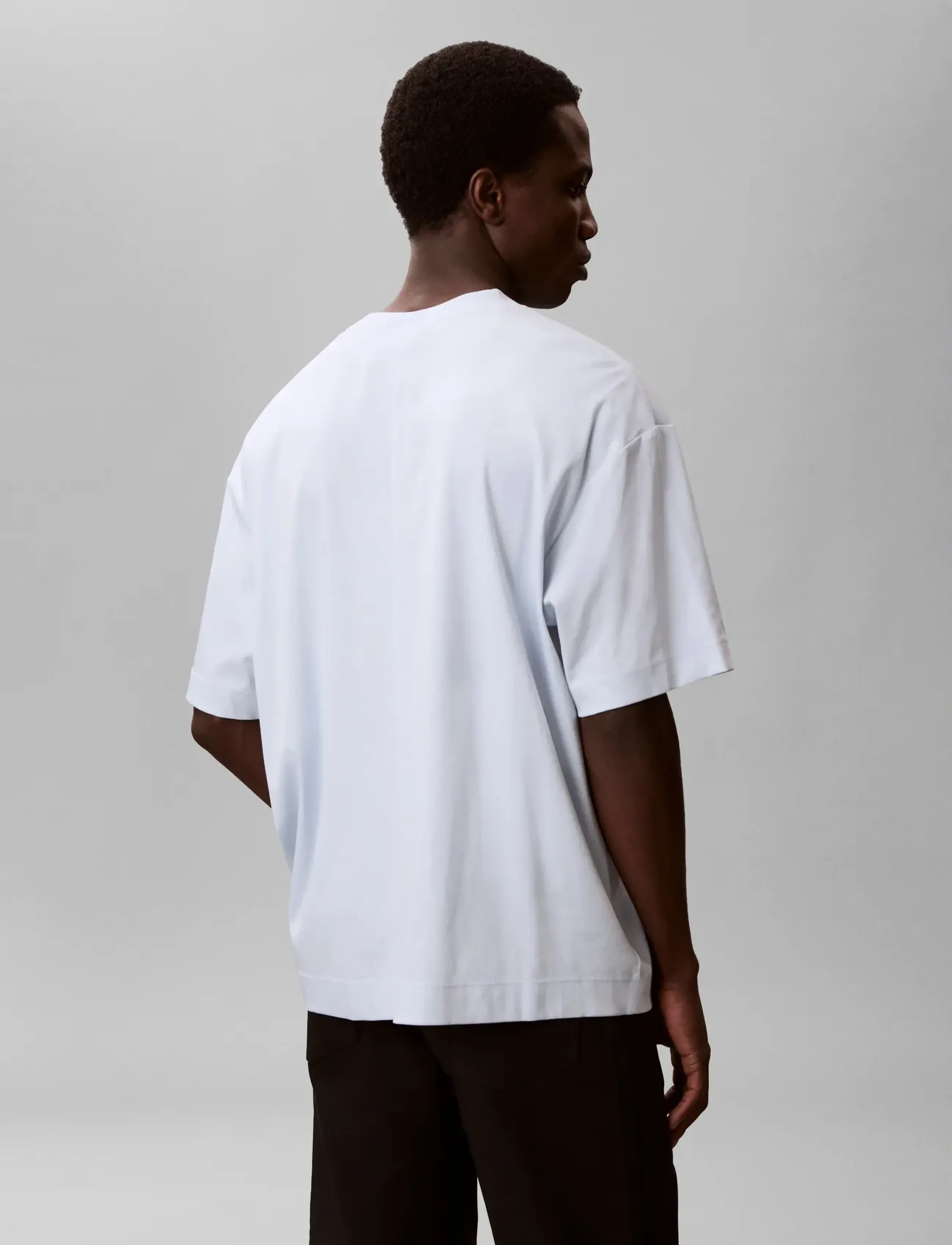Calvin Klein - SS RLXD PREMIUM INTERLOCK EMBLEM - short-sleeved t-shirts - plein air - 2