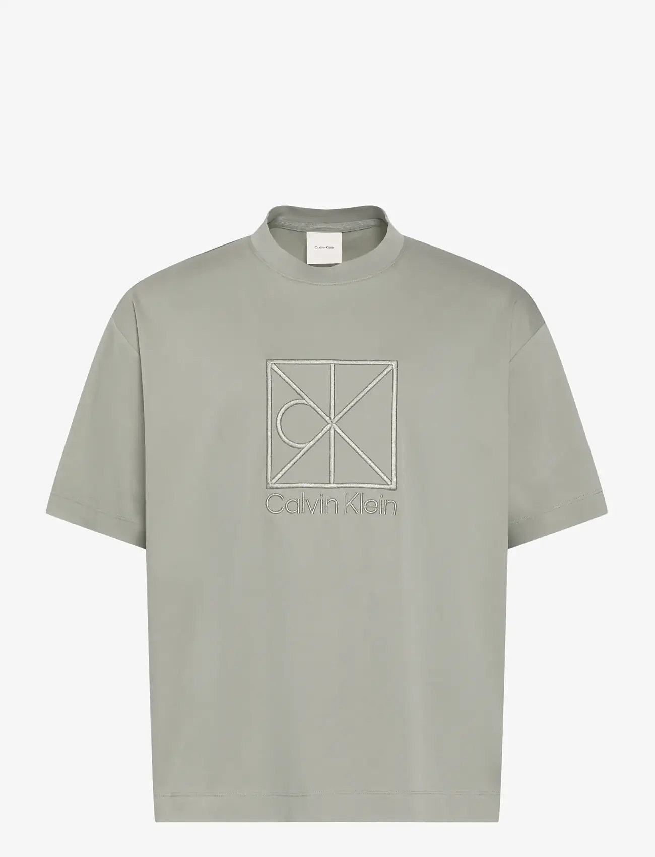 Calvin Klein - SS RLXD PREMIUM INTERLOCK EMBLEM - kurzärmelig - shadow - 1