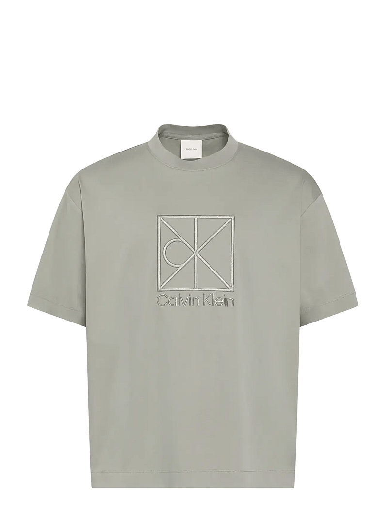 Calvin Klein - SS RLXD PREMIUM INTERLOCK EMBLEM - kurzärmelig - shadow - 1