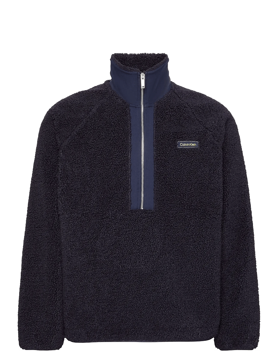 Calvin Klein - LS SHERPA ROLL NECK QTR ZIP PO - teddy-pullover - evening sunset - 0
