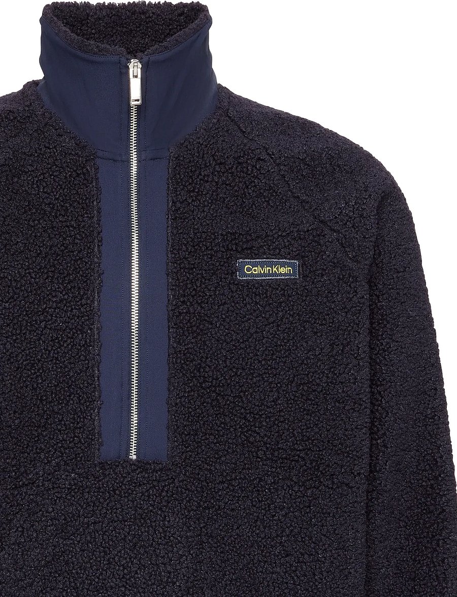 Calvin Klein - LS SHERPA ROLL NECK QTR ZIP PO - teddy-pullover - evening sunset - 2