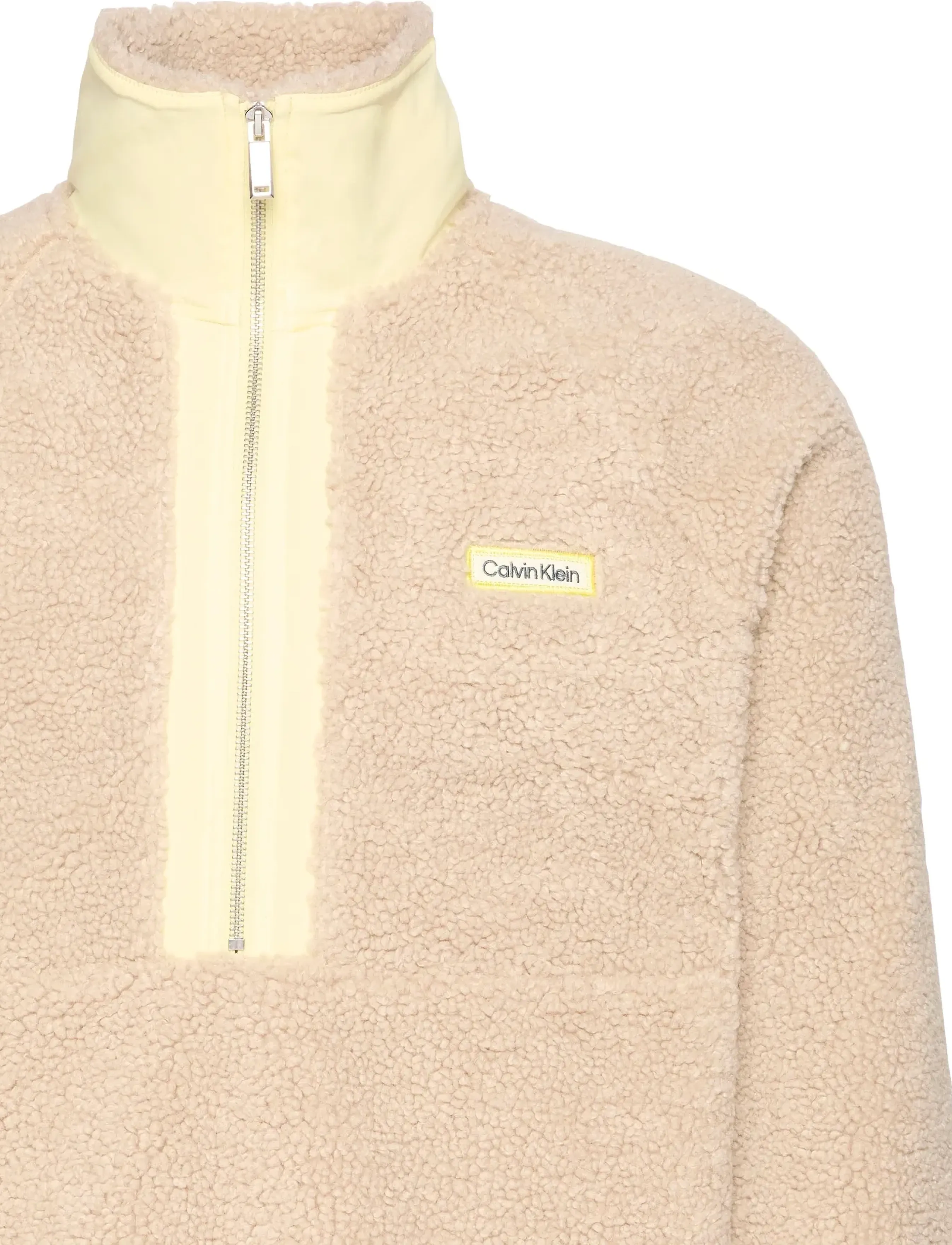 Calvin Klein - LS SHERPA ROLL NECK QTR ZIP PO - teddy kampsunid - silvermoss - 2