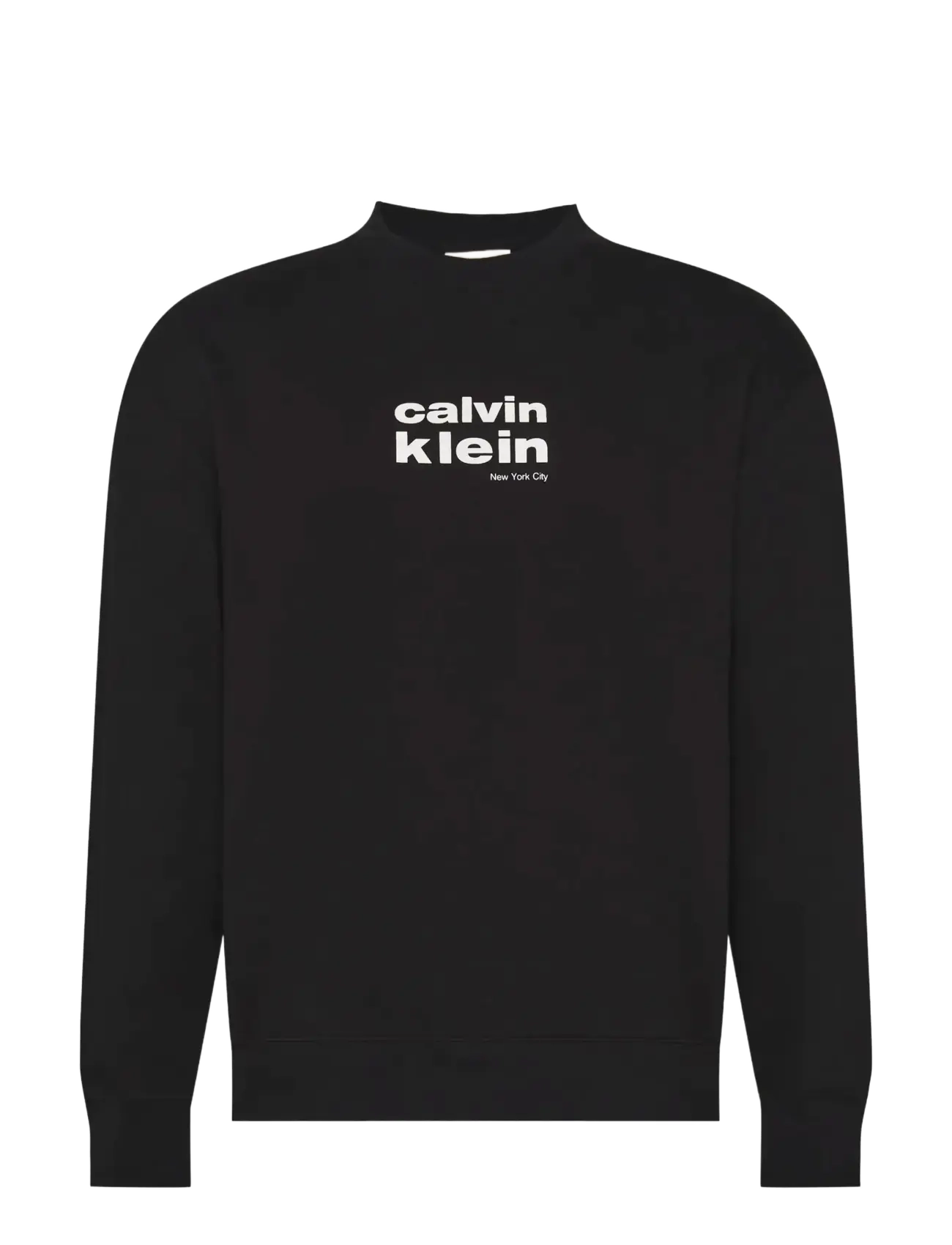 CALVIN KLEIN Ls 350Fleece Retro Graphic Crewn Schwarz - L - Herren