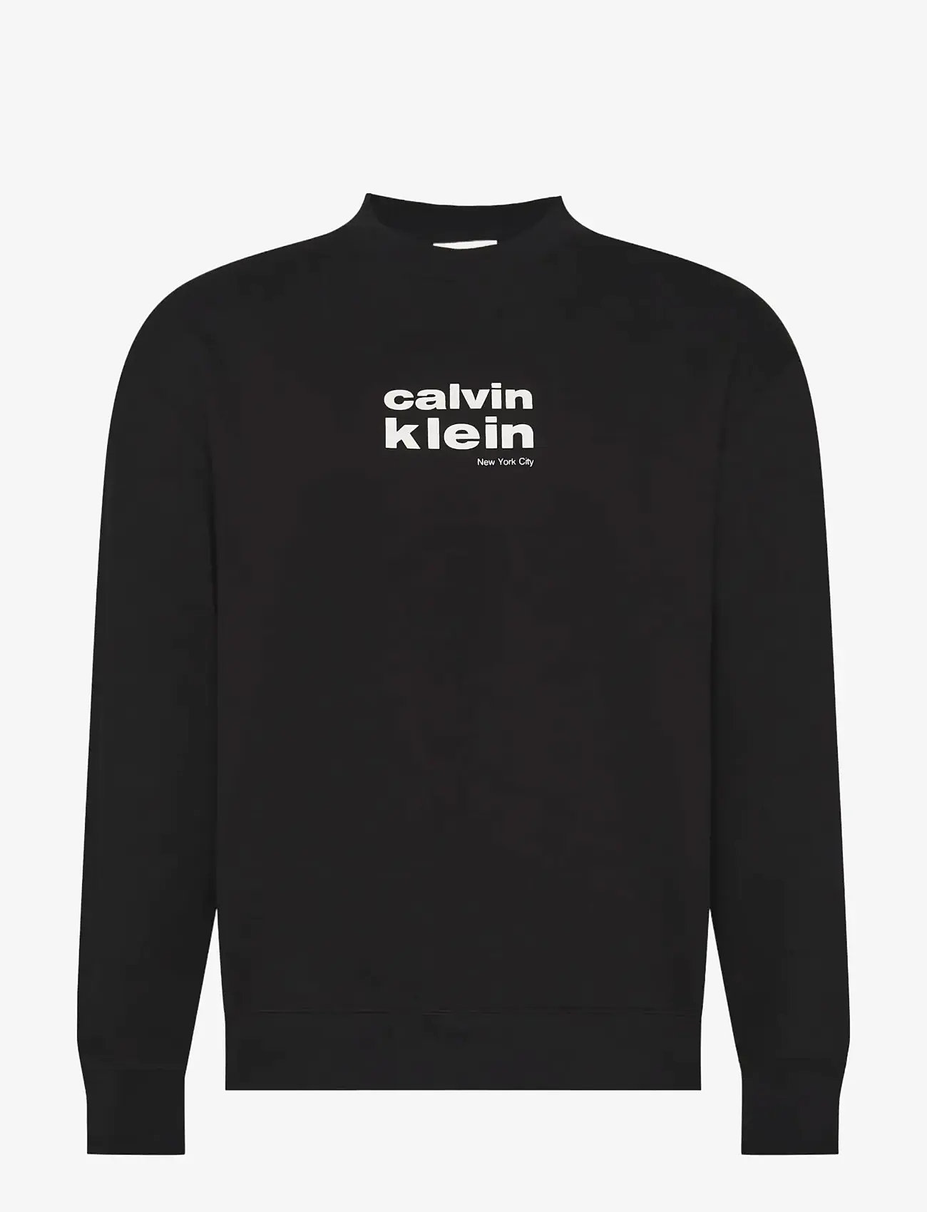 Calvin Klein - LS 350FLEECE RETRO GRAPHIC CREWN - rund hals - black - 1