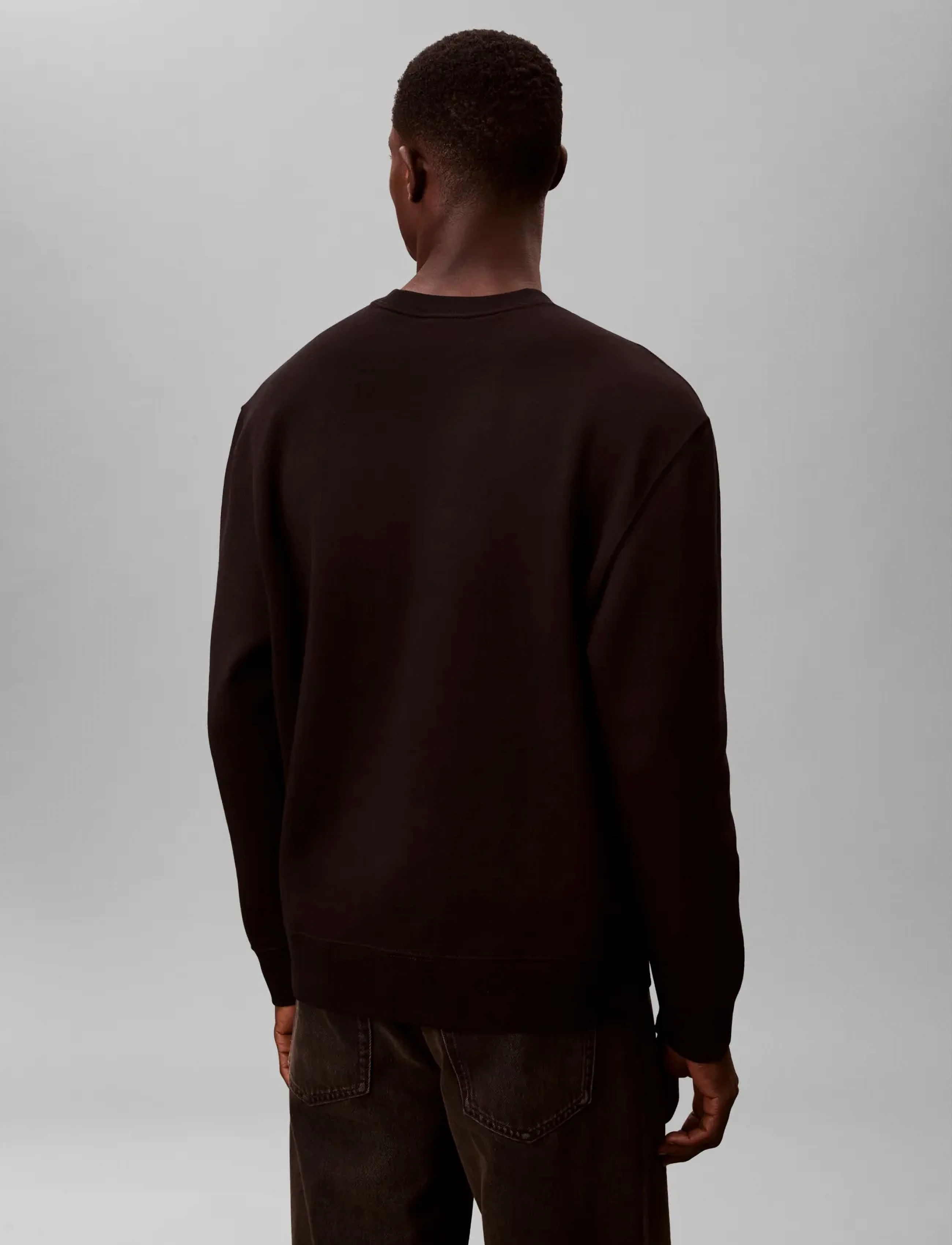 Calvin Klein - LS 350FLEECE RETRO GRAPHIC CREWN - rundhalsad - black - 2