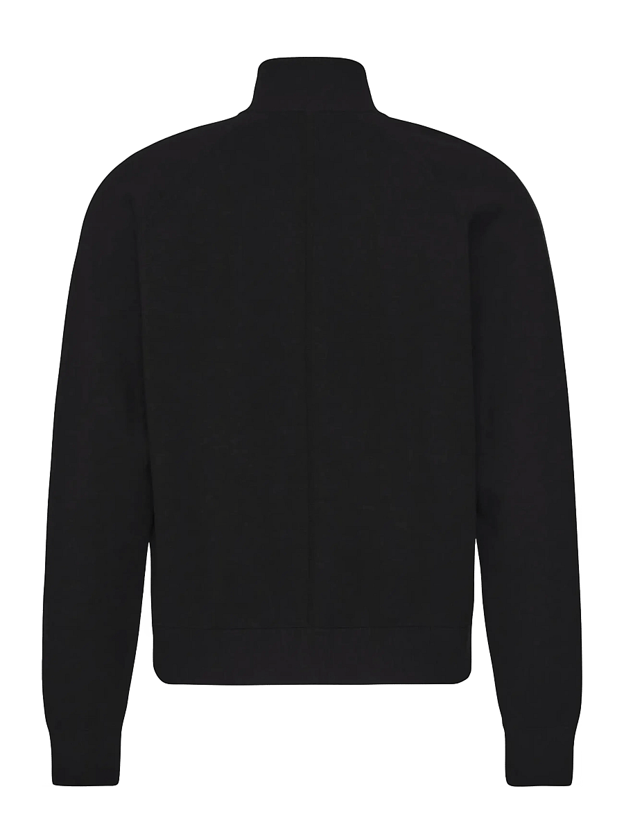 Calvin Klein - LS TECH KNIT TRACK JACKET FZ SWT - frühlingsjacken - black - 1
