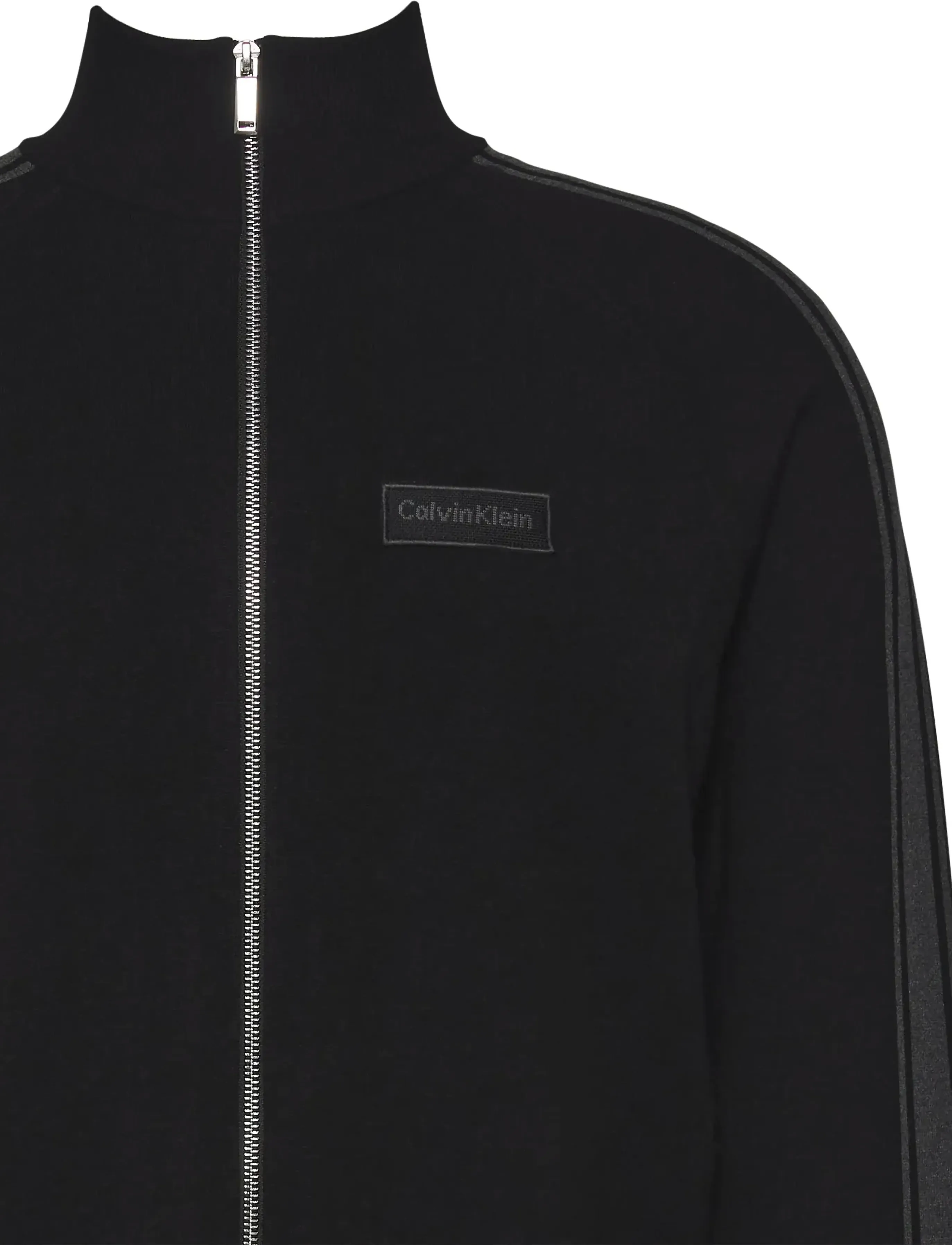 Calvin Klein - LS TECH KNIT TRACK JACKET FZ SWT - overtøj - black - 2