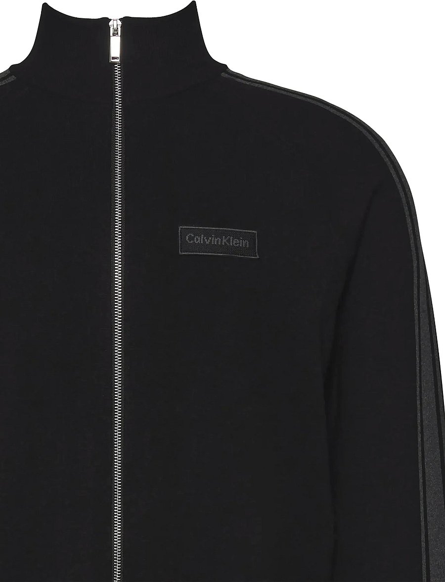 Calvin Klein - LS TECH KNIT TRACK JACKET FZ SWT - frühlingsjacken - black - 2