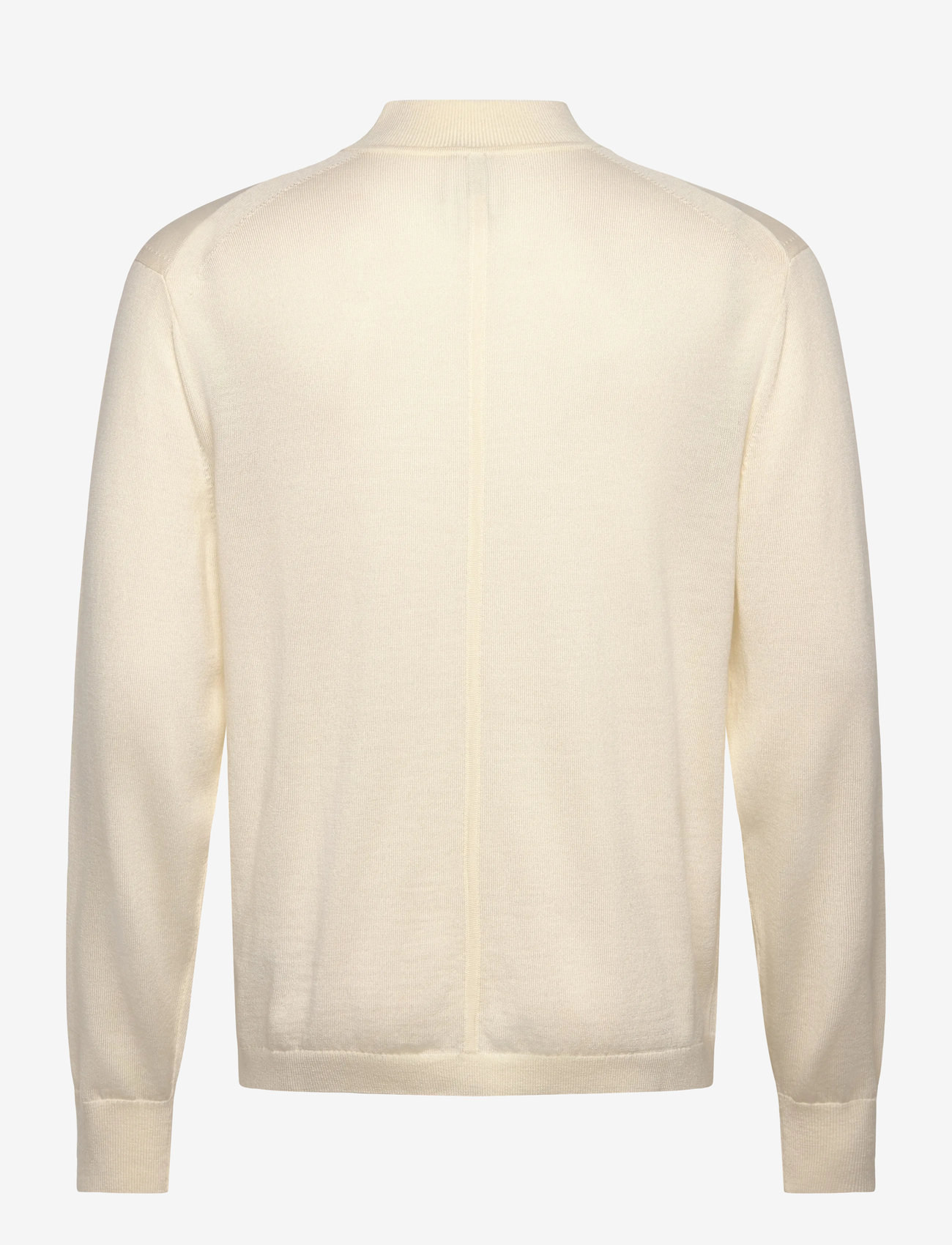 Calvin Klein - LS MERINO MOCK NECK SWTR 14GG - turtlenecks - antique white - 1