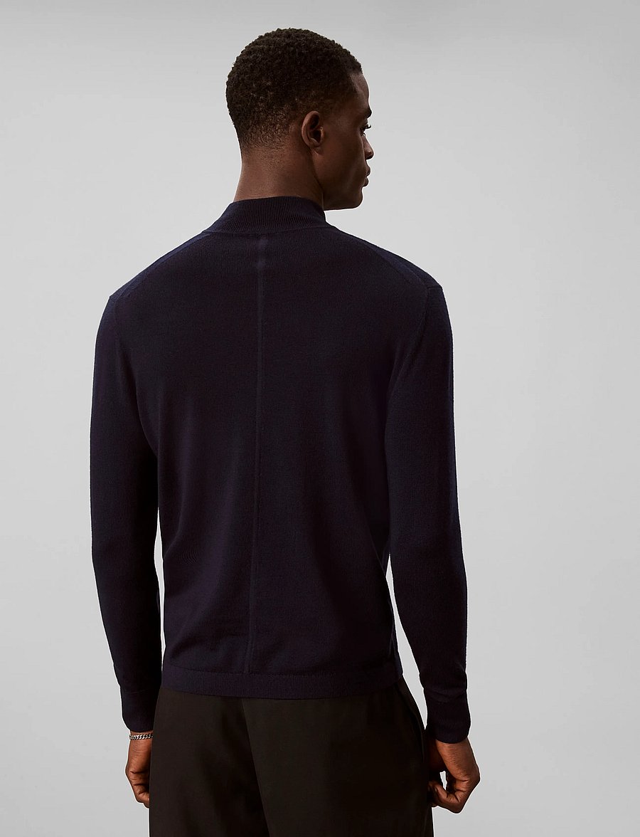Calvin Klein - LS MERINO MOCK NECK SWTR 14GG - rollkragenpullover - dark sapphire - 2