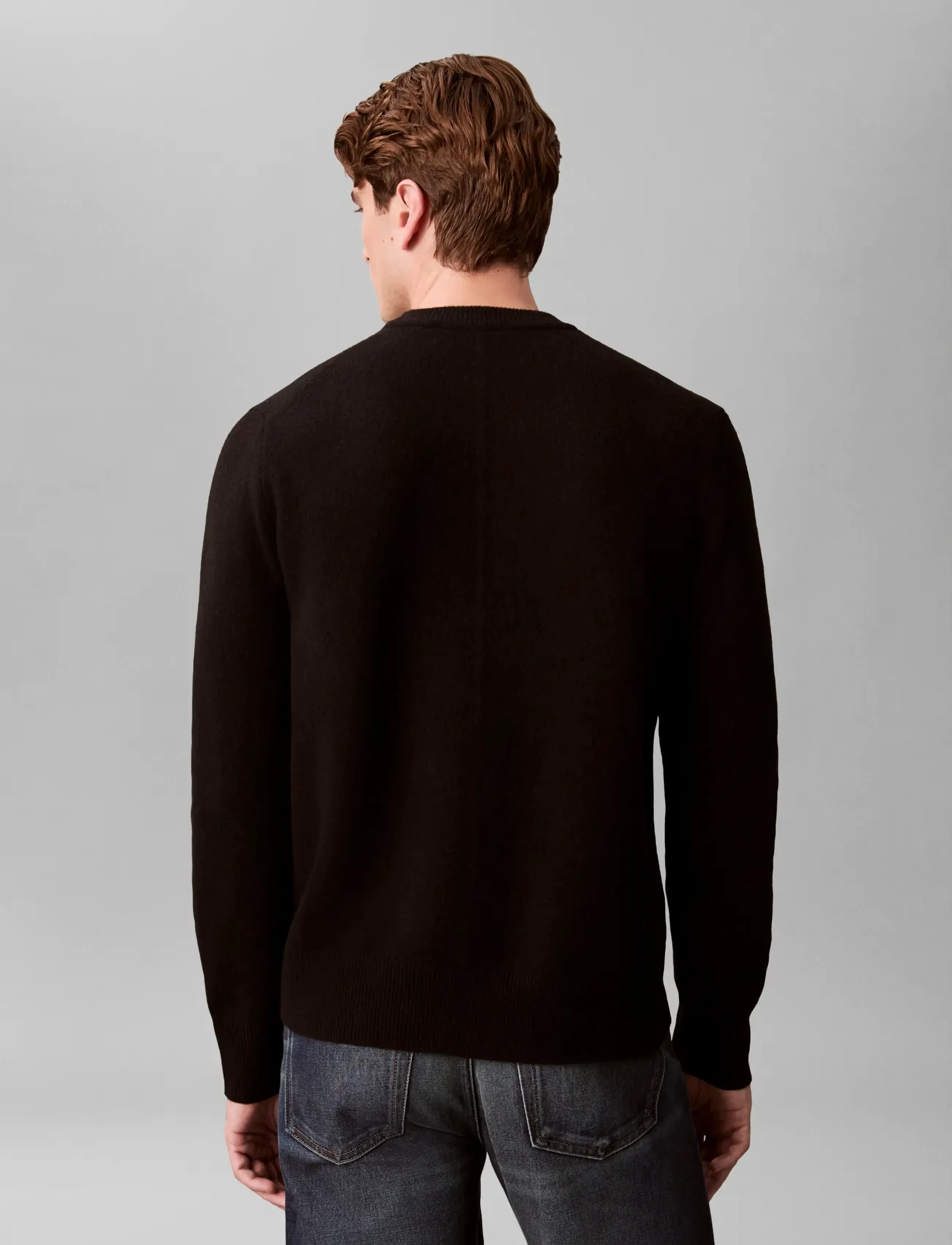Calvin Klein - LS COZY WOOL CREWNK SWEATER 7GG - rundhals - black - 2