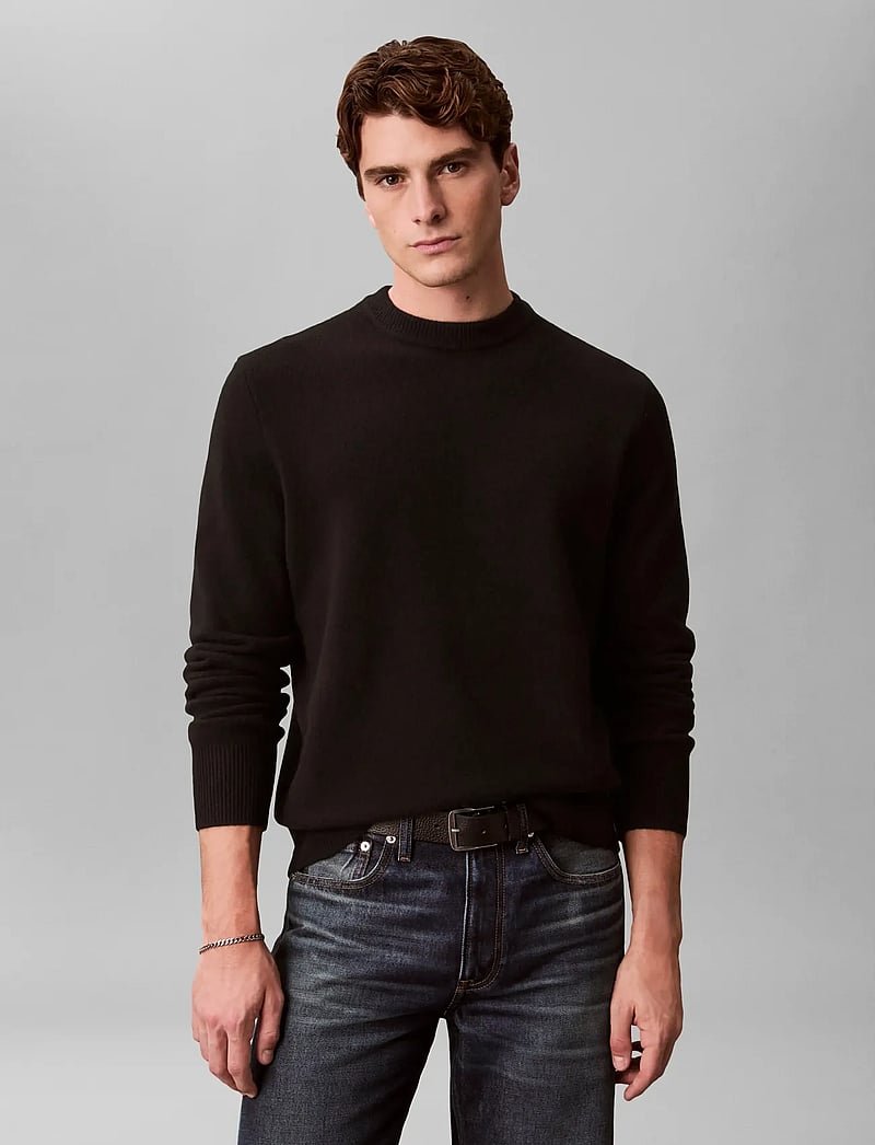 Calvin Klein - LS COZY WOOL CREWNK SWEATER 7GG - rundhals - black - 3