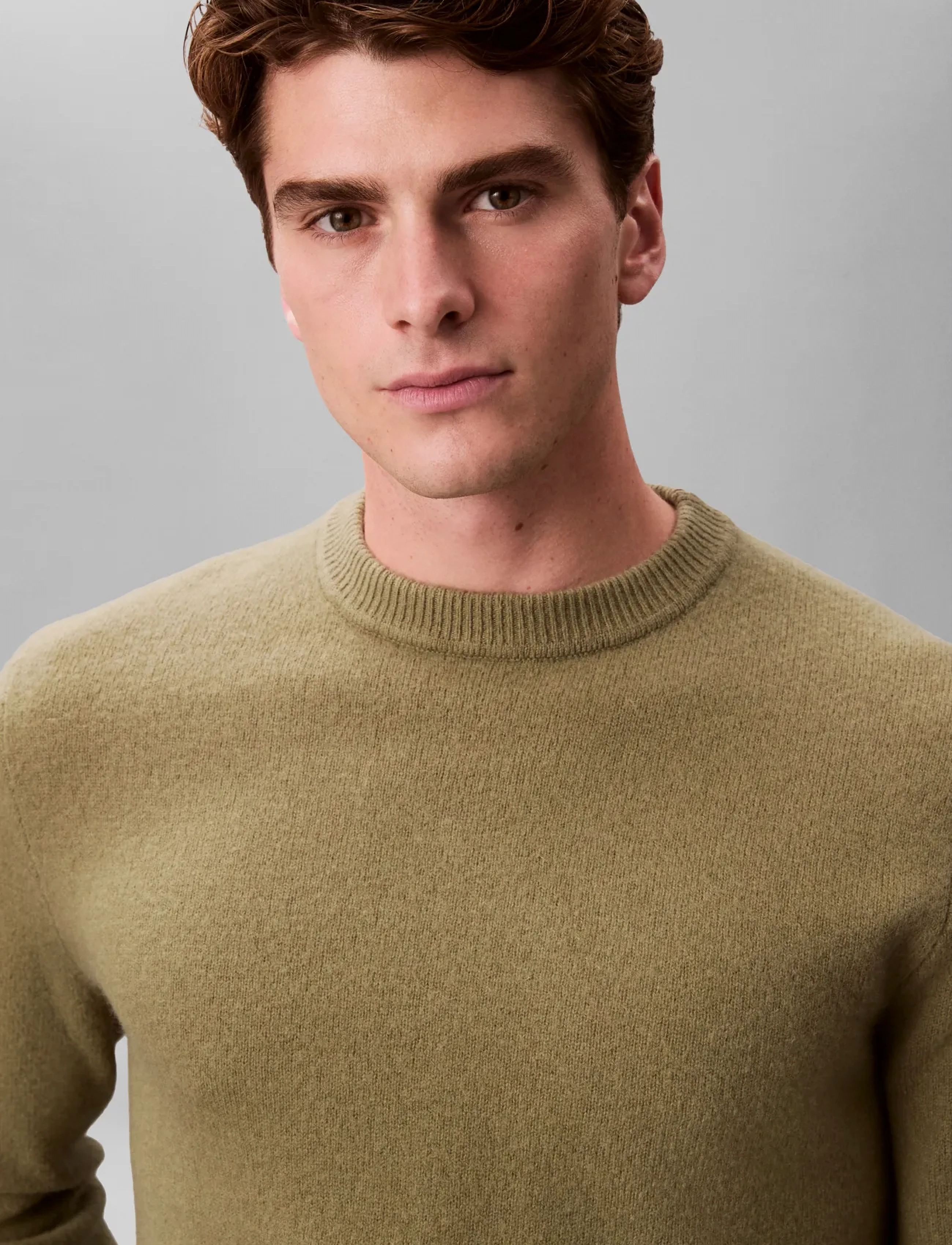 Calvin Klein - LS COZY WOOL CREWNK SWEATER 7GG - rundhals - fatigue - 2