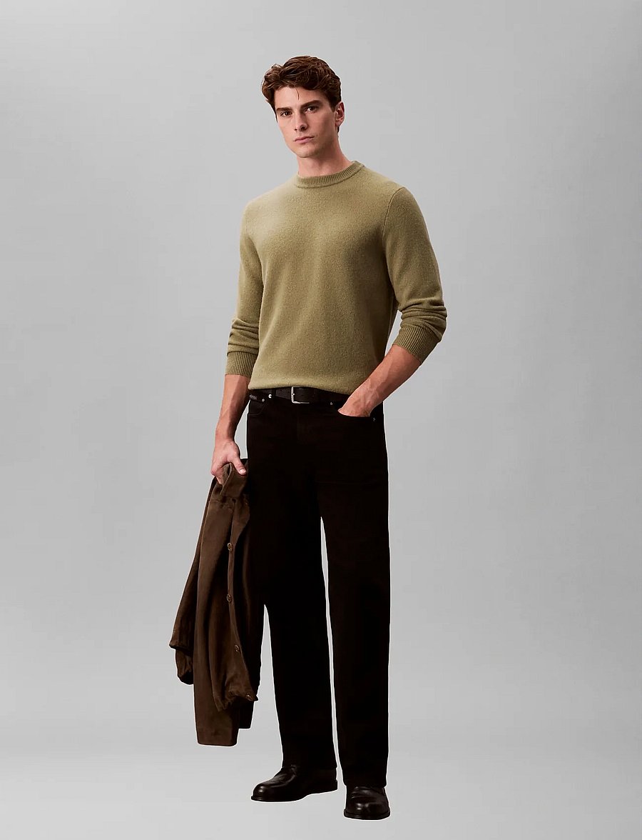 Calvin Klein - LS COZY WOOL CREWNK SWEATER 7GG - rund hals - fatigue - 3