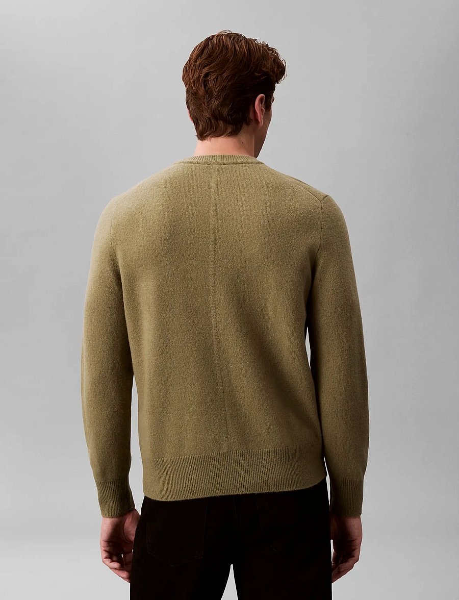 Calvin Klein - LS COZY WOOL CREWNK SWEATER 7GG - rundhals - fatigue - 5