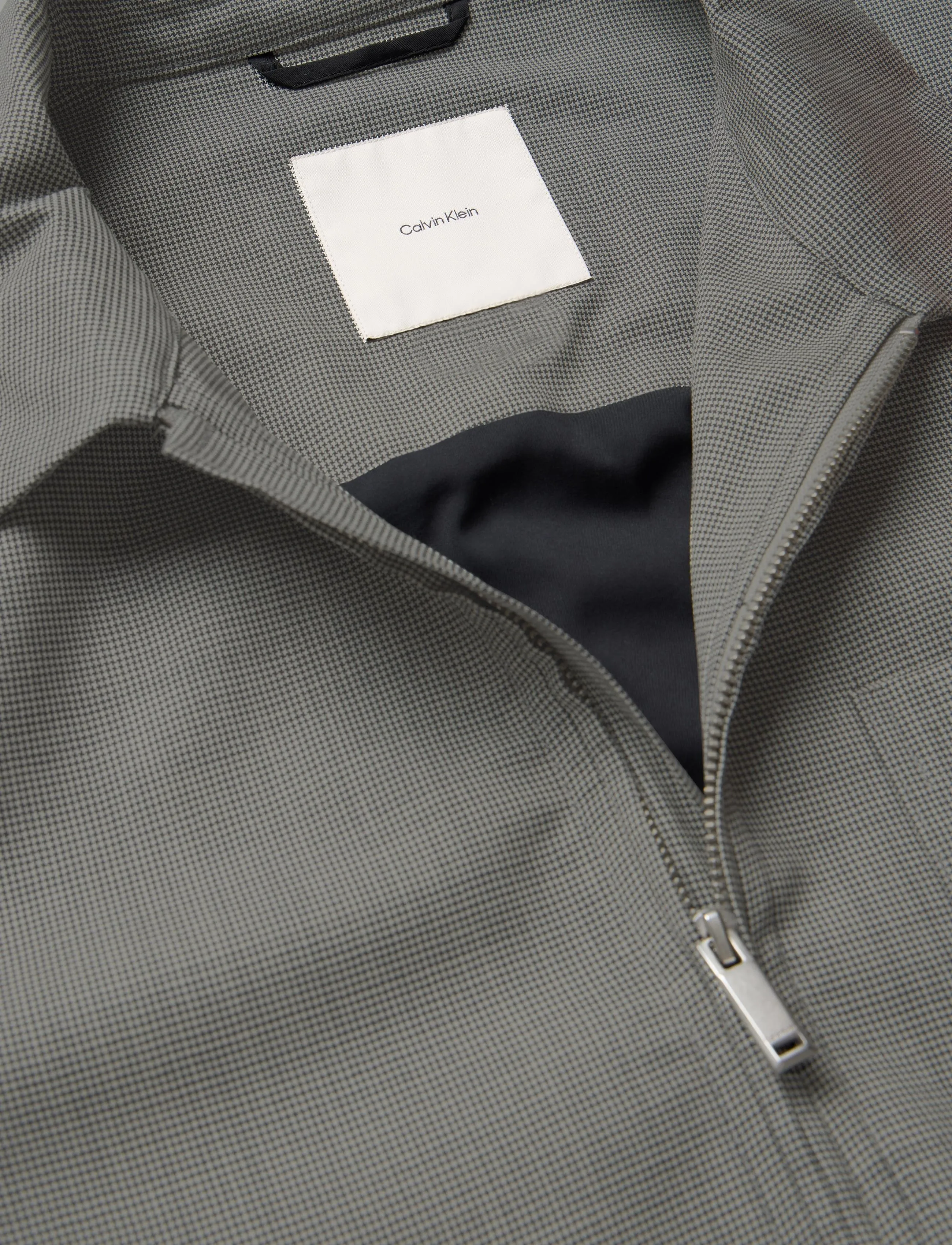Calvin Klein - LS WOOL HOUNDSTOOTH BLOUSON JKT - brilliant white - 2