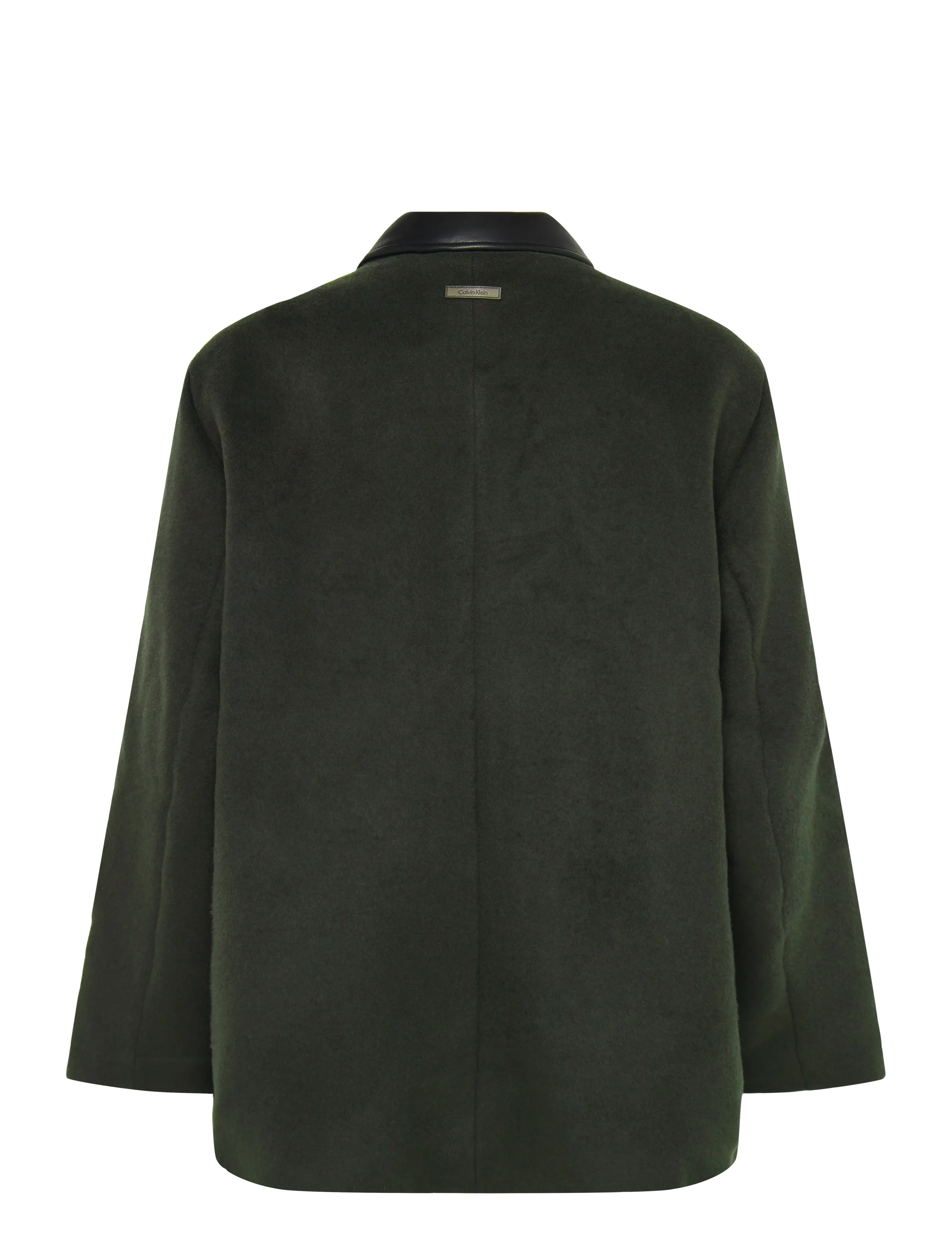 Calvin Klein - LS MELTON WOOL BLEND CAR COAT - peat - 1