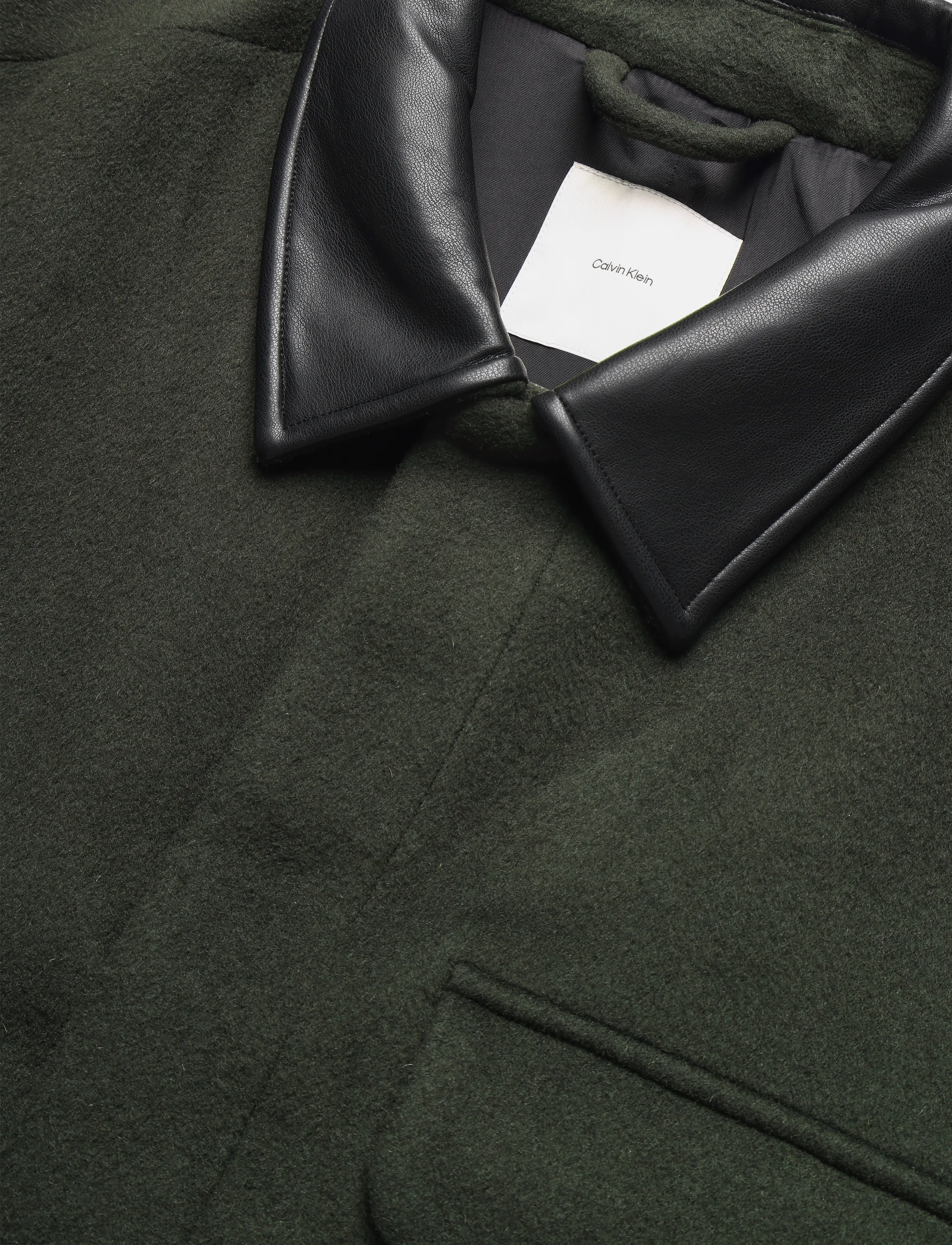 Calvin Klein - LS MELTON WOOL BLEND CAR COAT - peat - 2