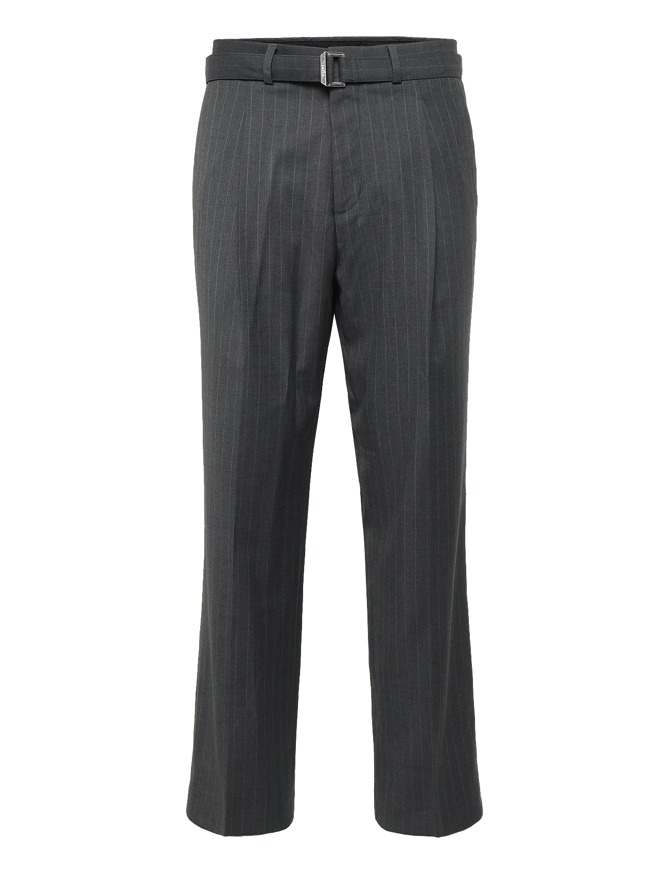 Calvin Klein | Straight Wool Pinstripe Belted T | 33