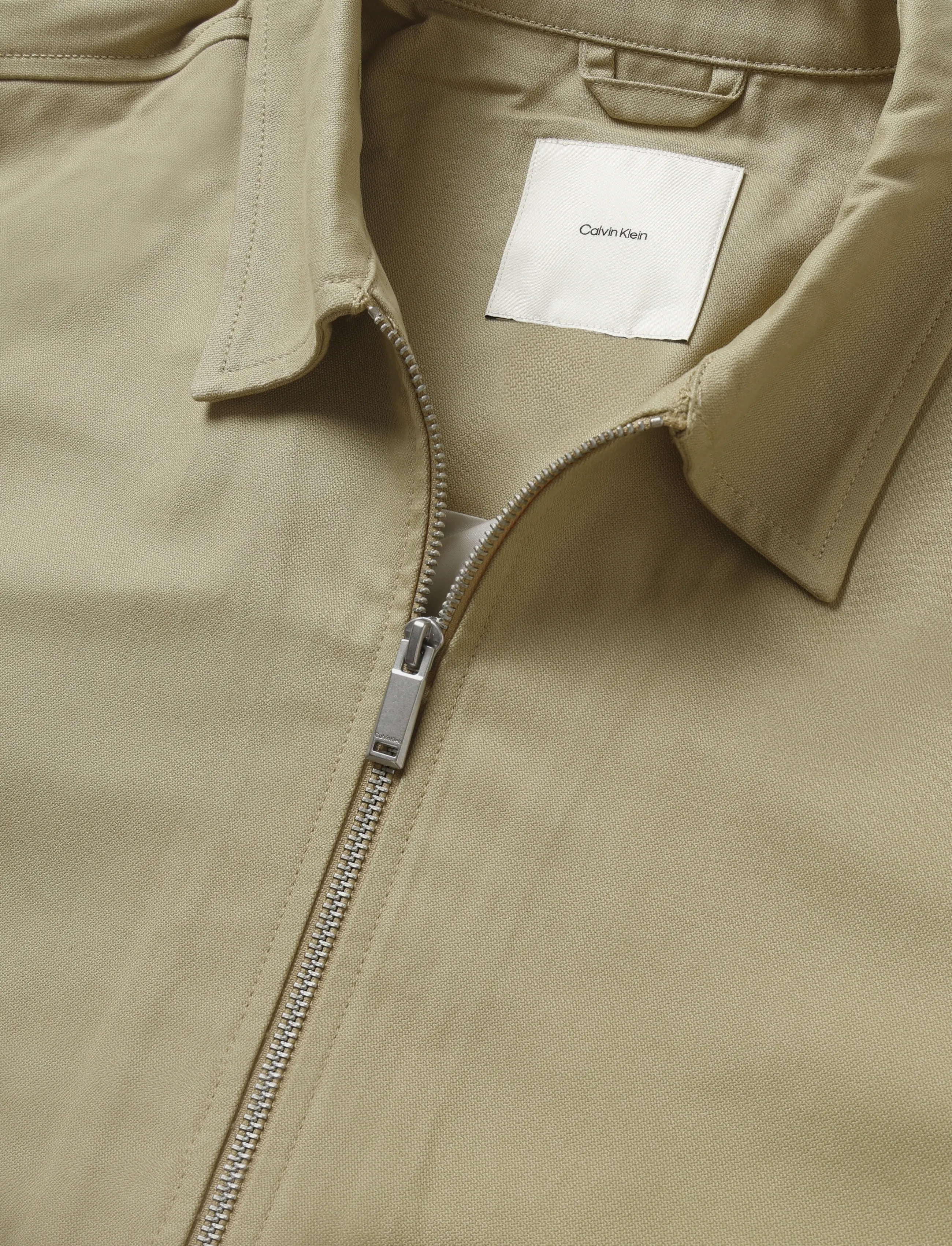 Calvin Klein - LS COTTON DOBBY BLOUSON JKT - travertine - 2