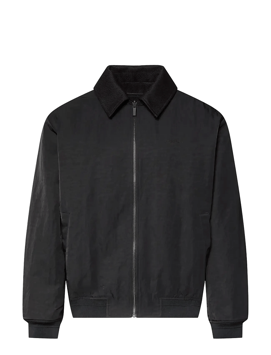 Calvin Klein - LS NYLON COLLARED REVERSIBLE JKT - hübriidjoped - black - 1
