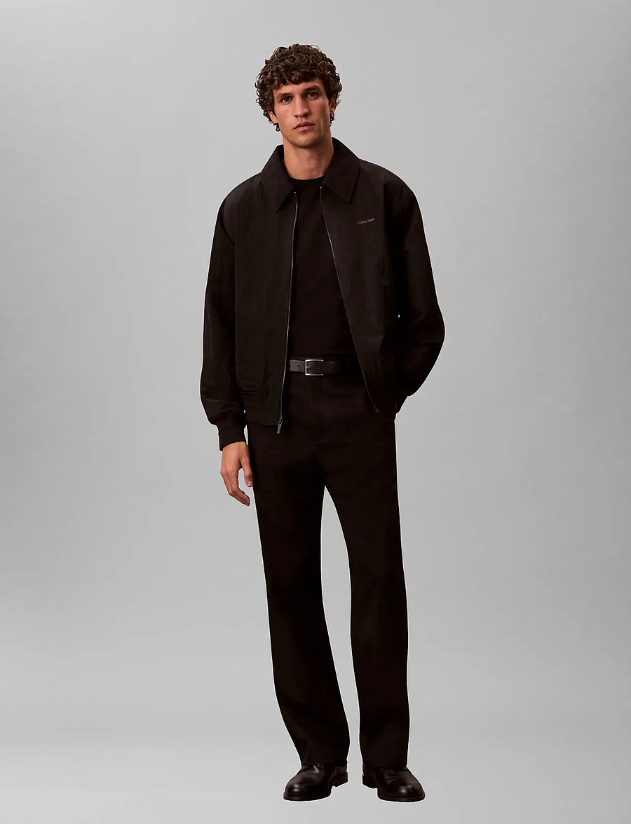 Calvin Klein - LS NYLON COLLARED REVERSIBLE JKT - hübriidjoped - black - 0