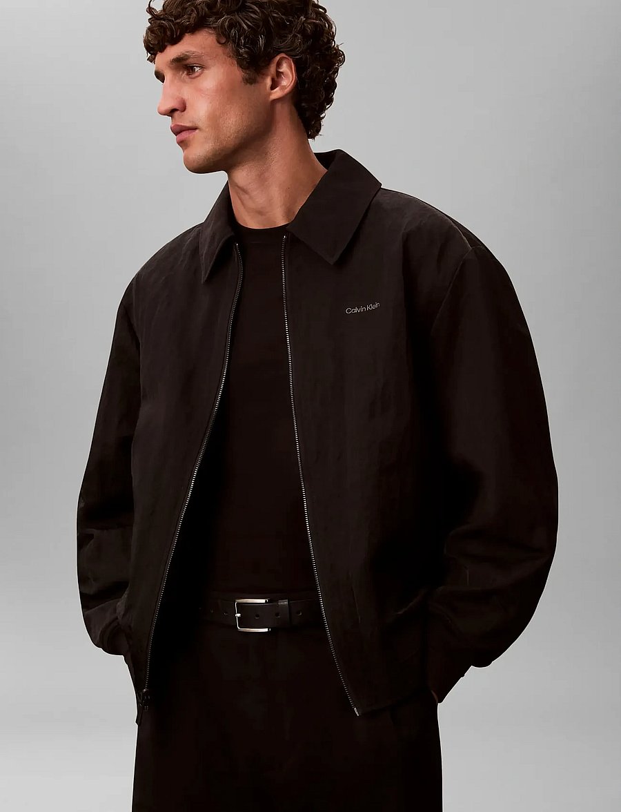Calvin Klein - LS NYLON COLLARED REVERSIBLE JKT - hübriidjoped - black - 3