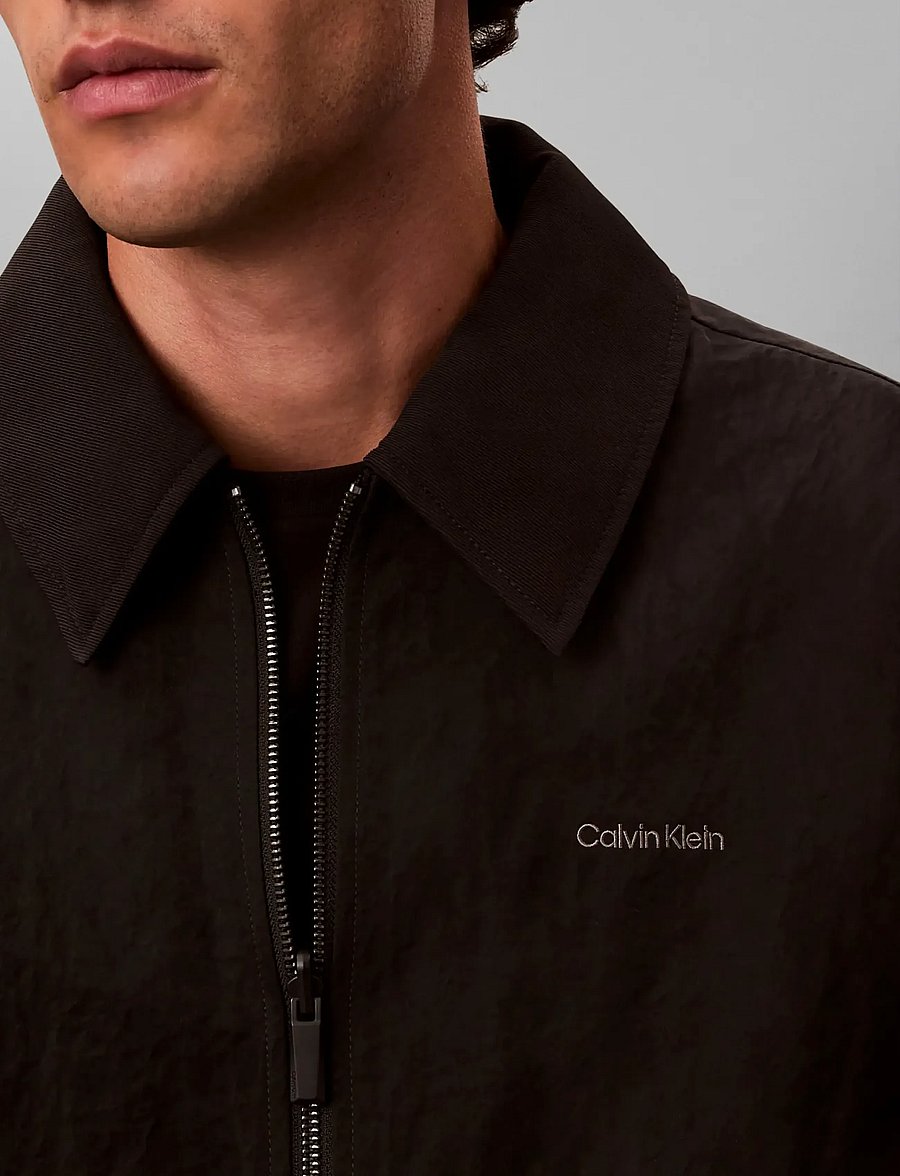 Calvin Klein - LS NYLON COLLARED REVERSIBLE JKT - hübriidjoped - black - 4