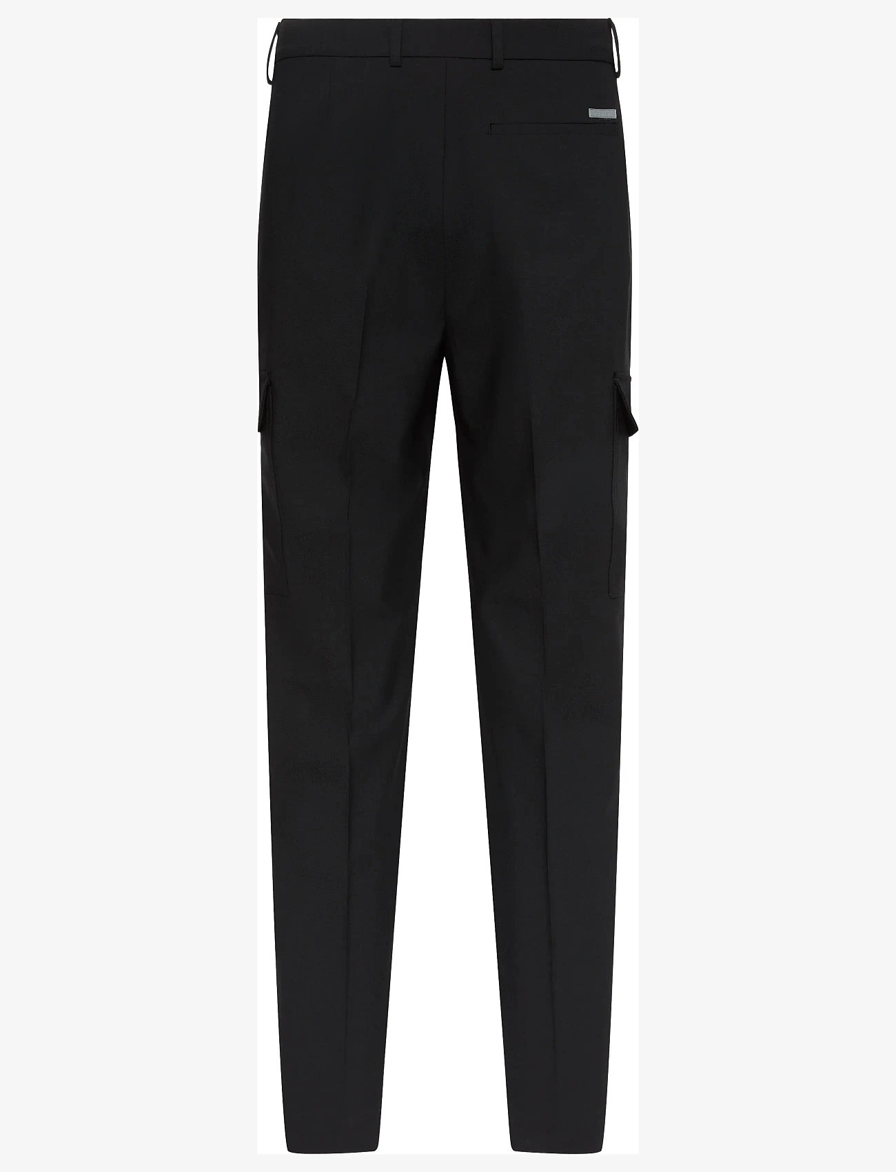 Calvin Klein - STRAIGHT BENGALINE CARGO PANTS - cargobukser - black - 1