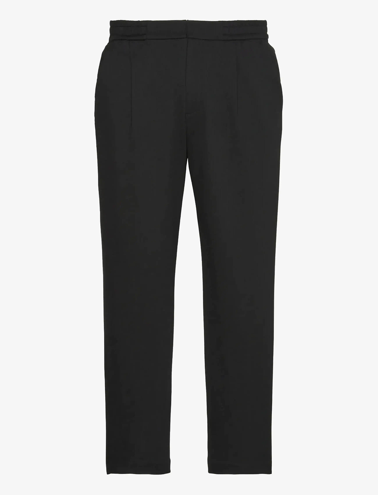 Calvin Klein - SLIM TAPERED KNIT PLEATED PANT - habitbukser - black - 2