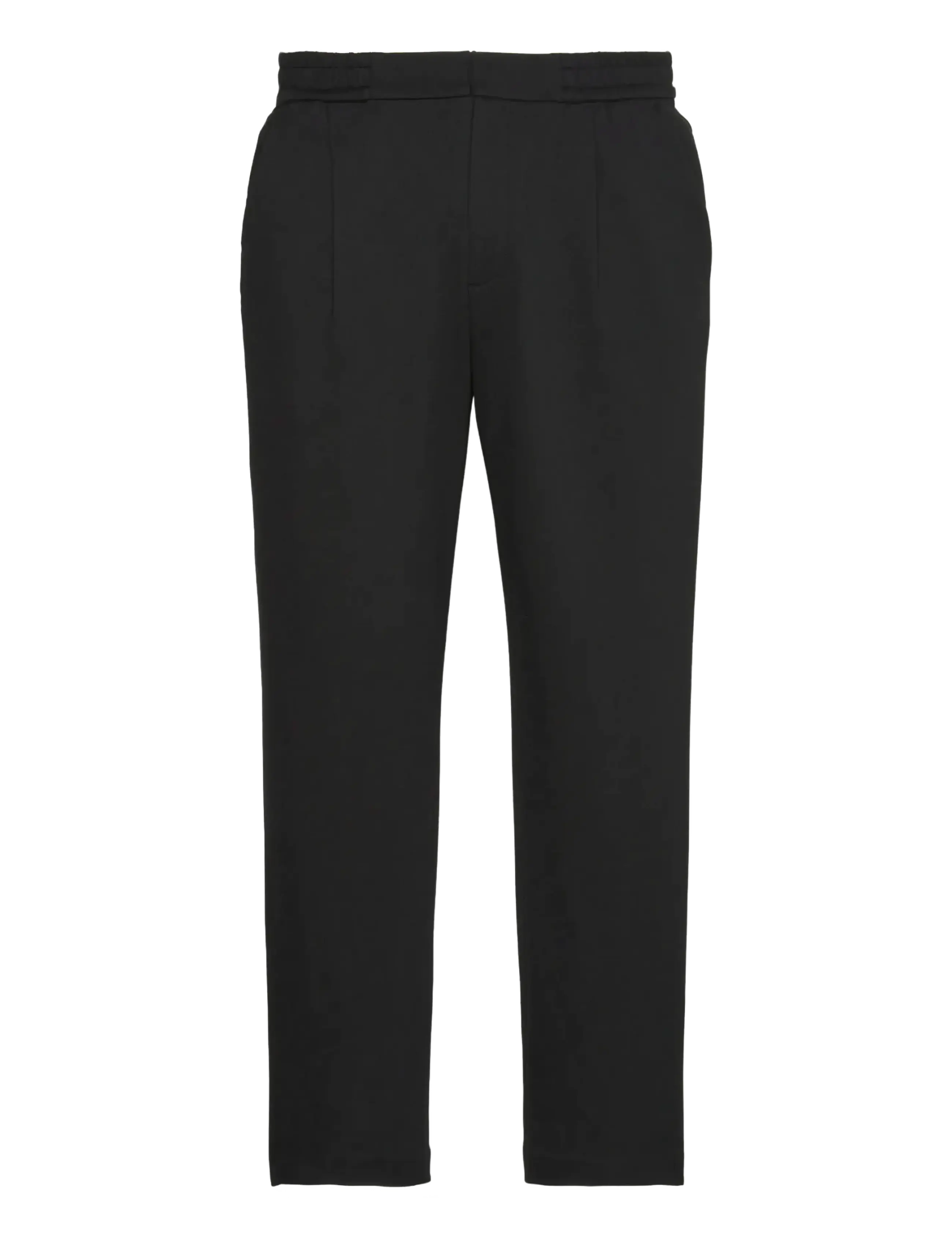 Calvin Klein - SLIM TAPERED KNIT PLEATED PANT - jakkafatabuxur - black - 2