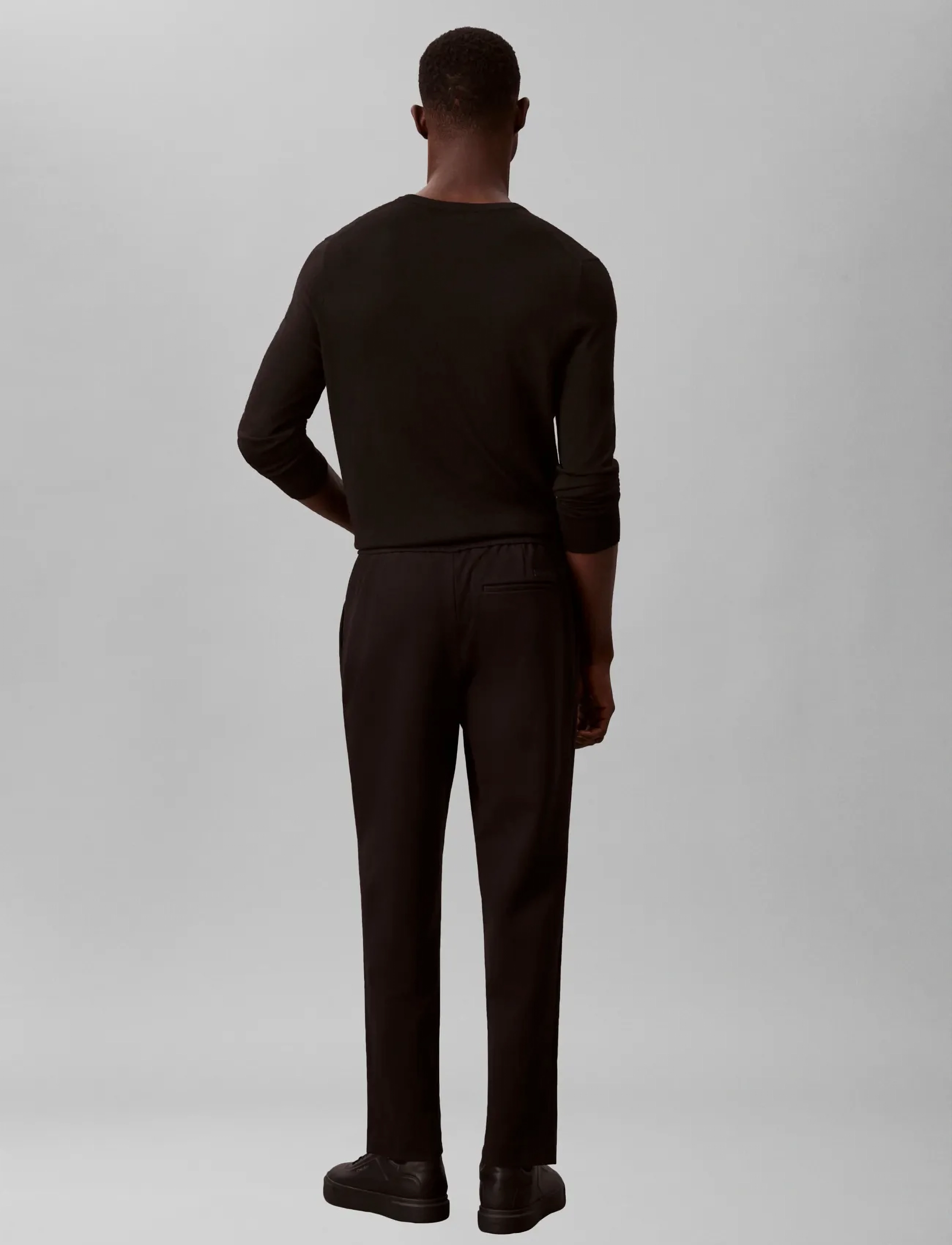 Calvin Klein Slim Tapered Knit Pleated Pant casual byxor herr – bild 5