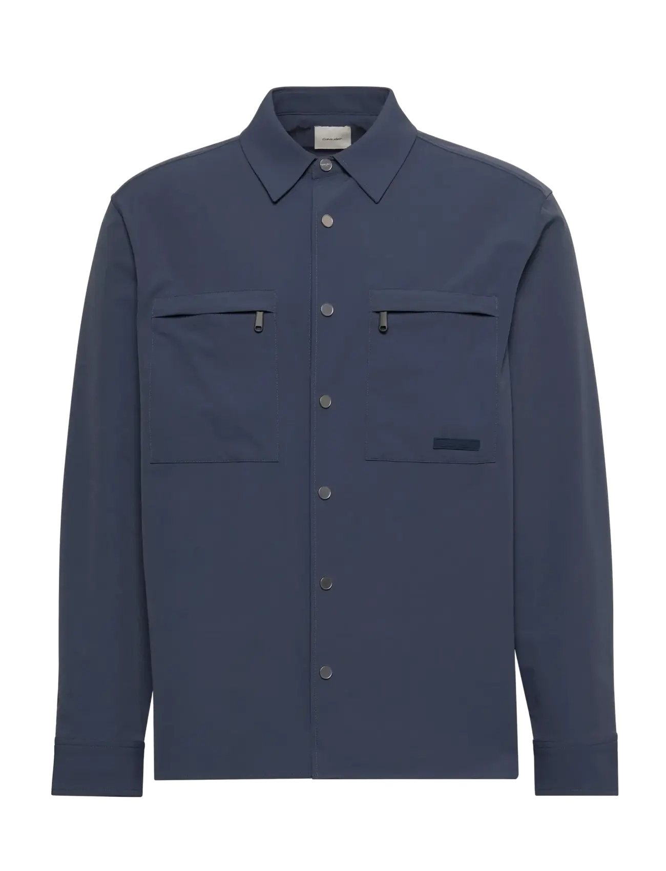Calvin Klein LS TECH KNIT DOBBY RELAXED OVERS - Overshirts - BLUE NIGHTS / navy