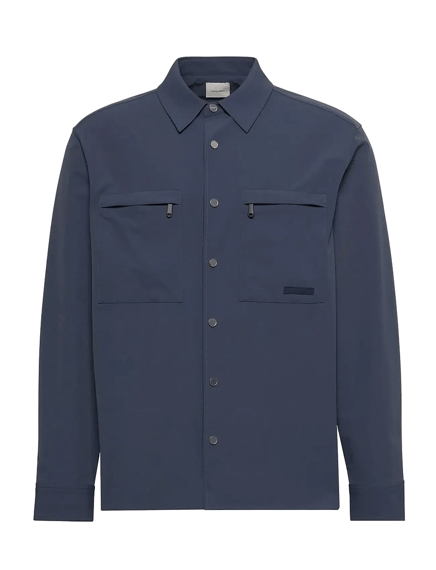 Calvin Klein - LS TECH KNIT DOBBY RELAXED OVERS - shoppa efter tillfälle - blue nights - 1
