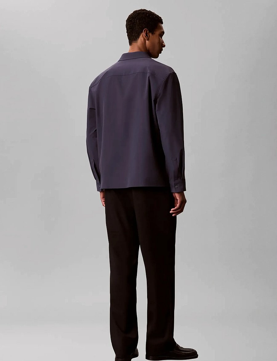 Calvin Klein - LS TECH KNIT DOBBY RELAXED OVERS - shoppa efter tillfälle - blue nights - 3