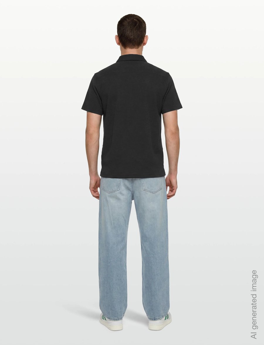 Calvin Klein - SS SOLID SEERSUCKER CLASSIC SHIR - short-sleeved shirts - black - 4