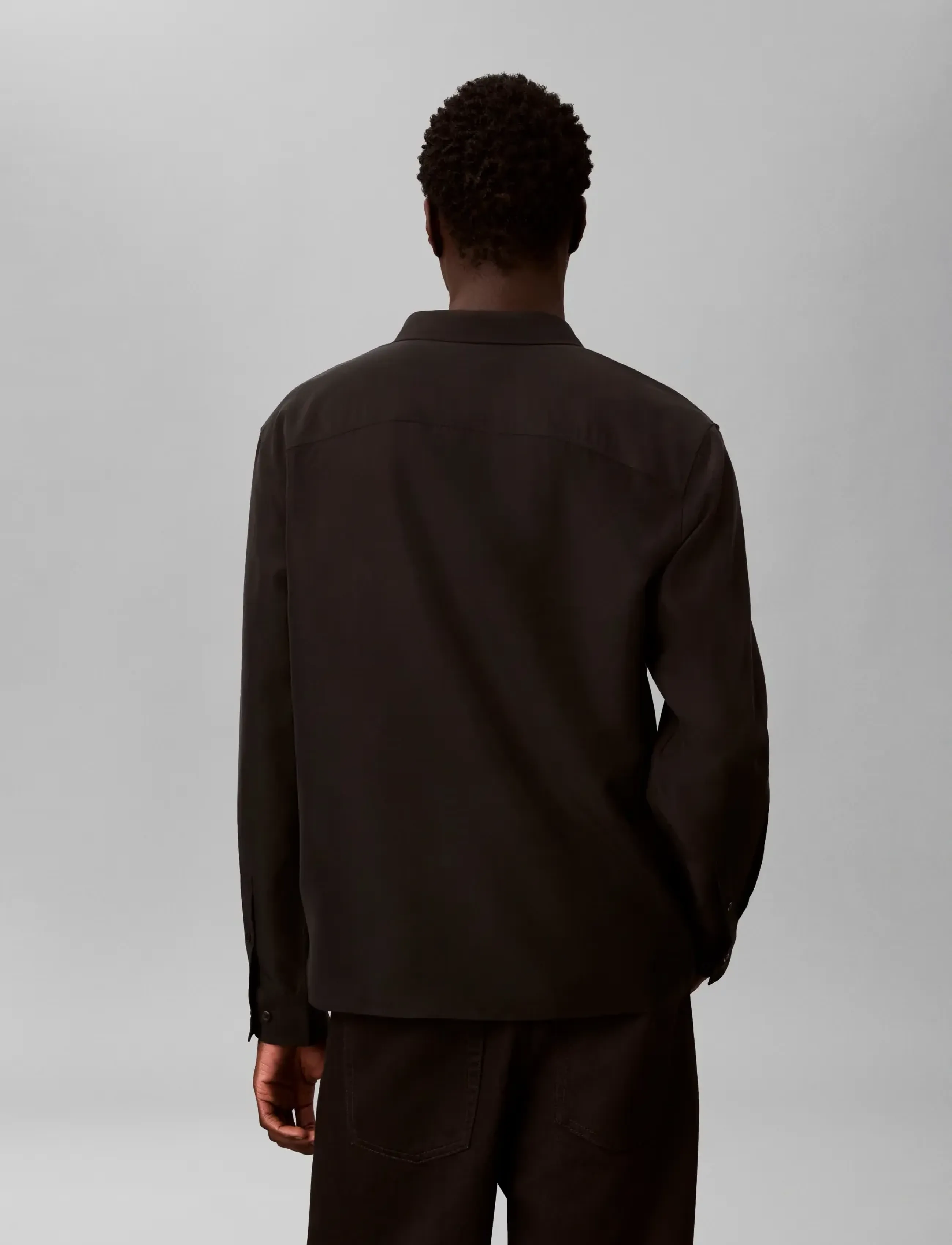 Calvin Klein - LS DRAPEY LYOCELL EASY SHIRT - casual hemden - black - 2