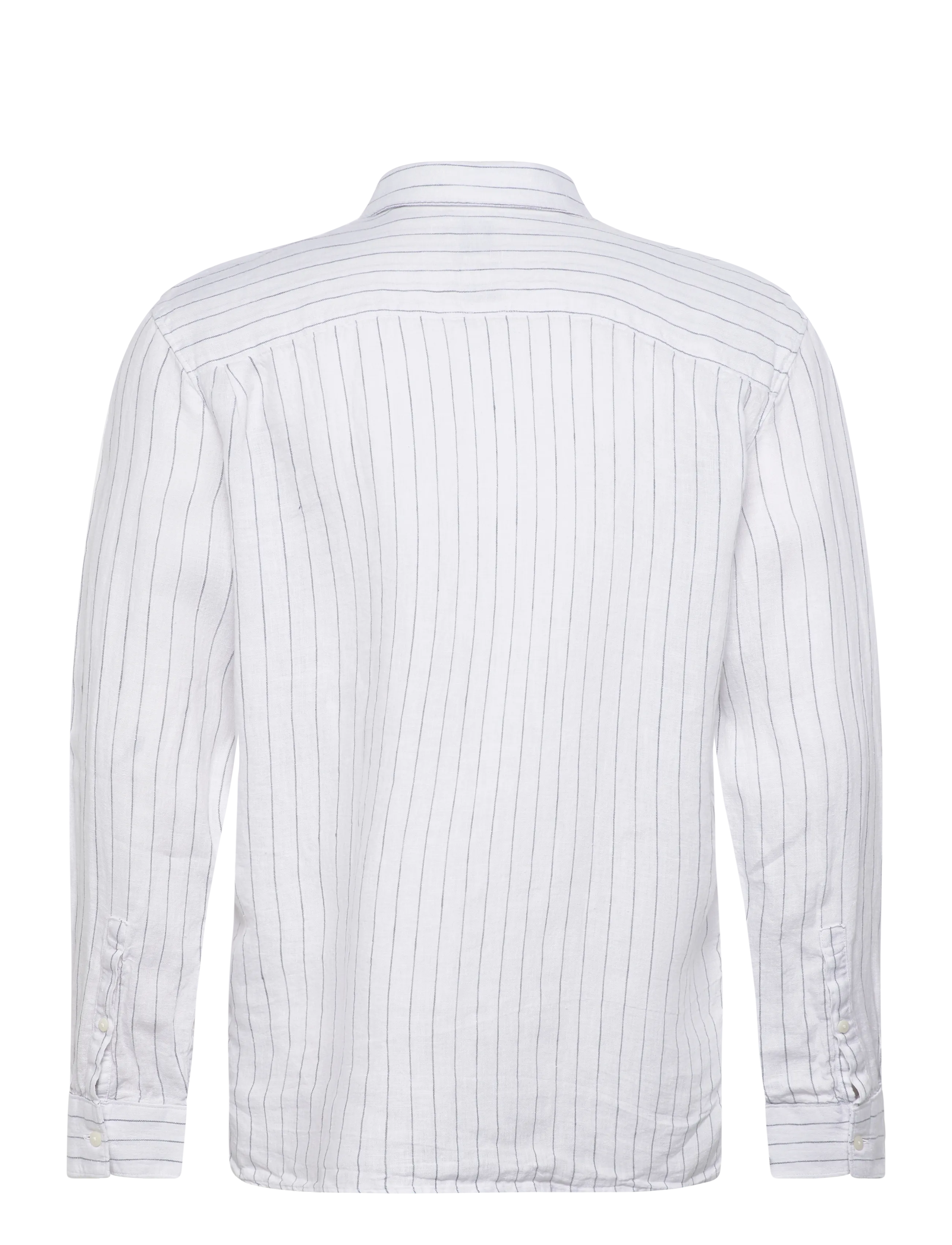 Calvin Klein - LS YD PINSTRIPE LINEN CLASSIC SH - stribede skjorter - brilliant white - 2